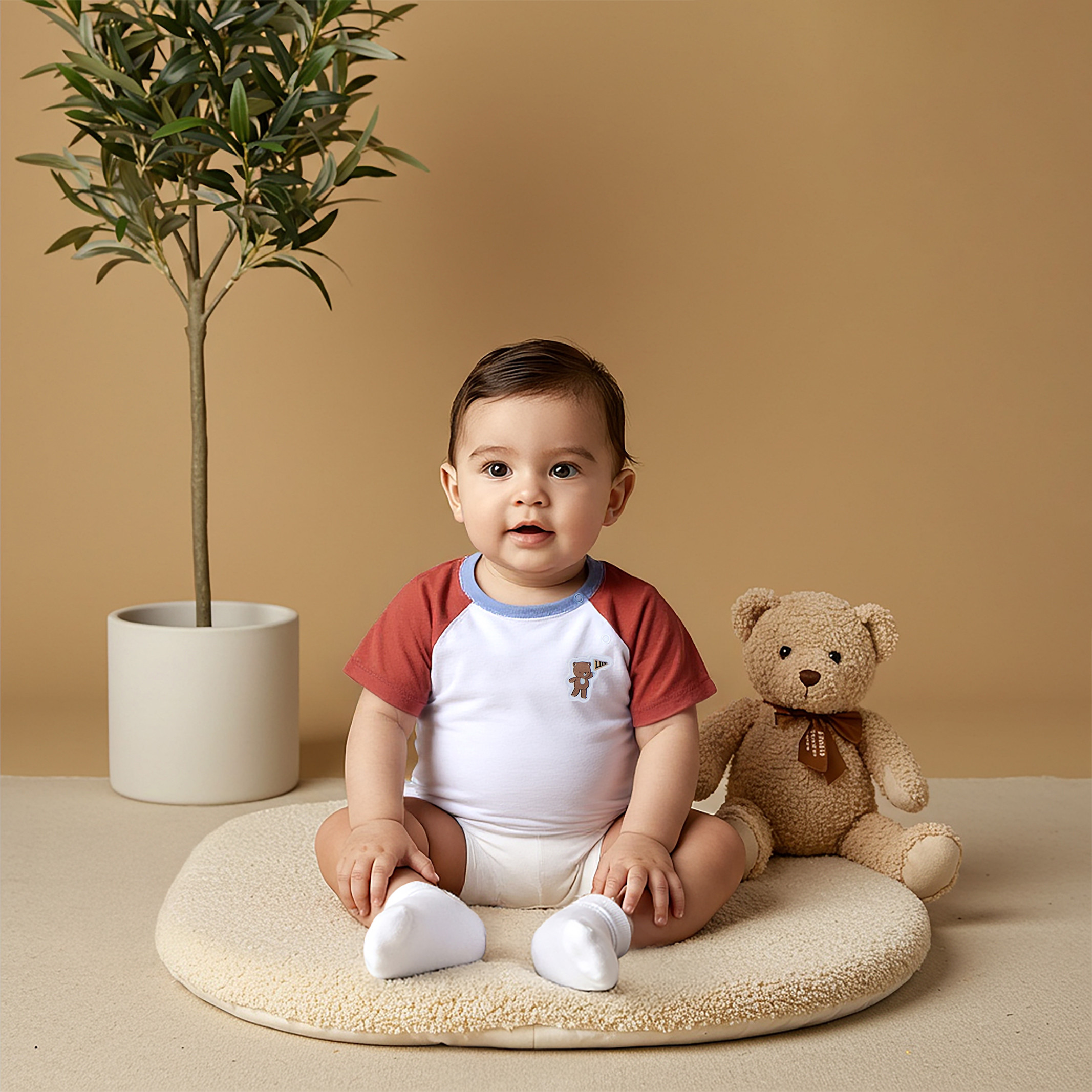 Lee Cooper Teddy Bear Print T-shirt with Raglan Sleeves-baby-boys-clothing-tshirtsandpolos-image-6