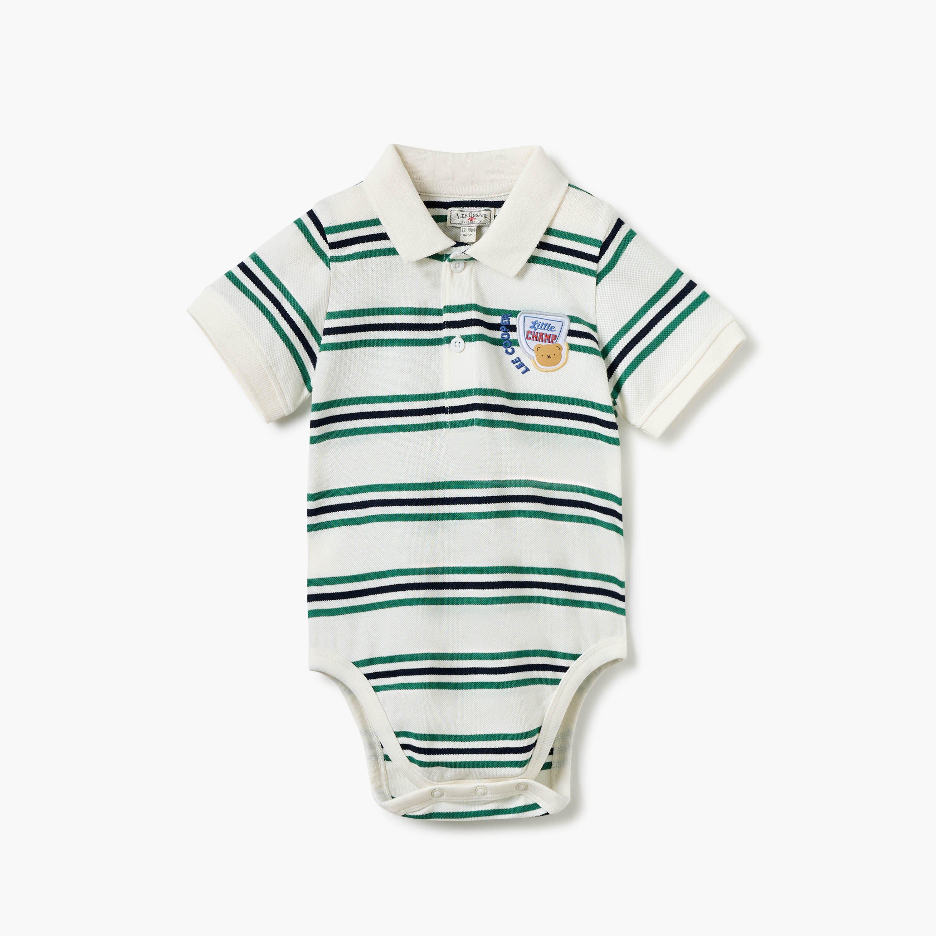 بودي سوت مخططة بأكمام قصيرة من لي كوبر-baby-boys-clothing-tshirtsandpolos-image-1