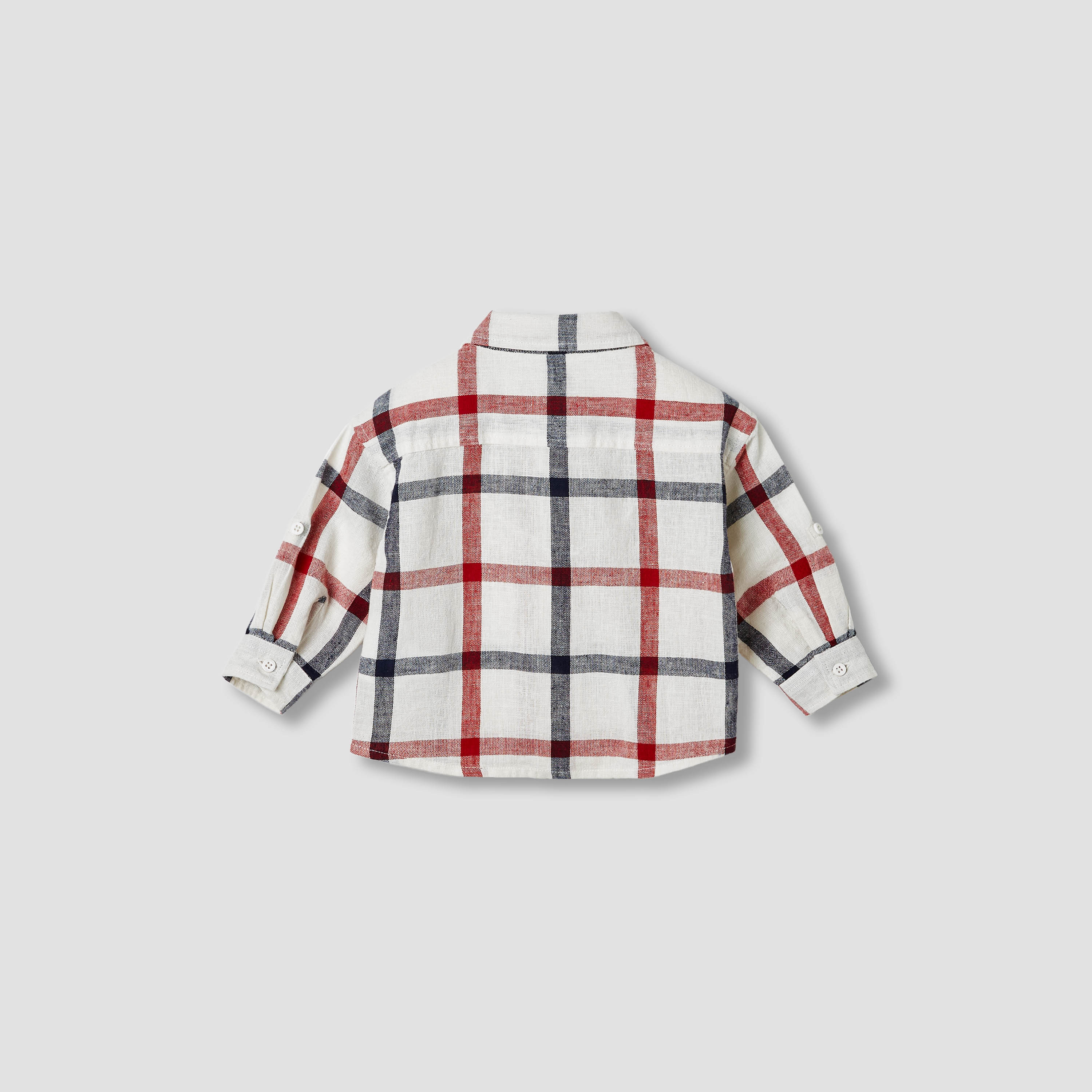 Lee Cooper Checked Shirt with Long Sleeves-baby-boys-clothing-shirts-image-2