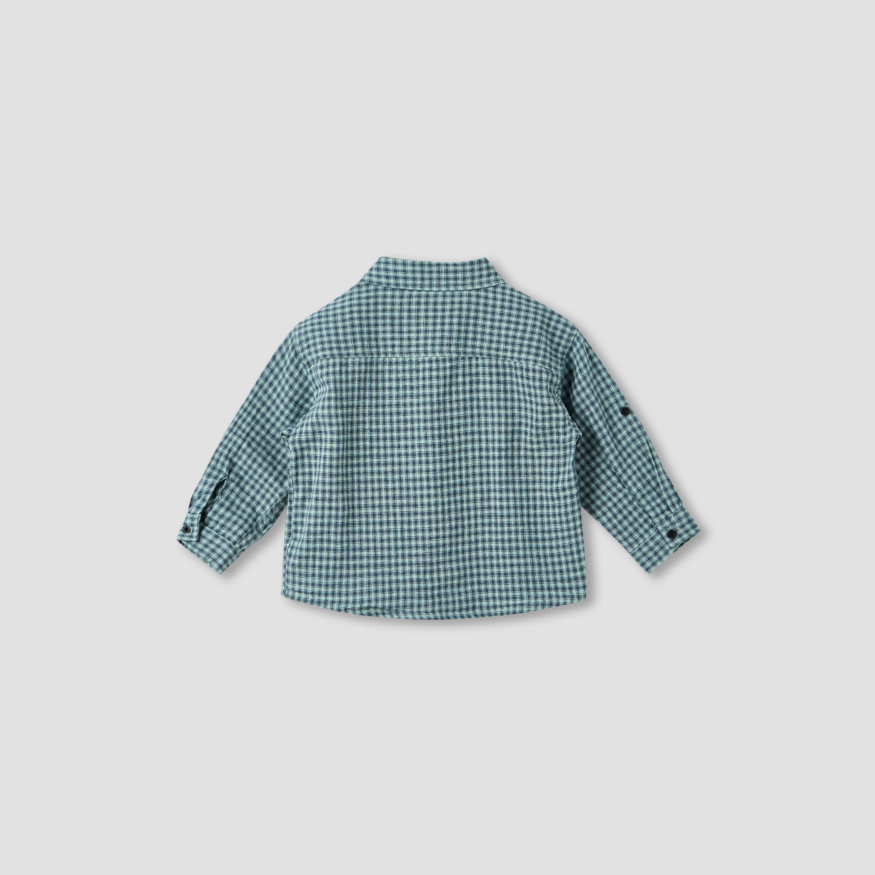 Lee Cooper Checked Shirt with Long Sleeves-baby-boys-clothing-shirts-image-2