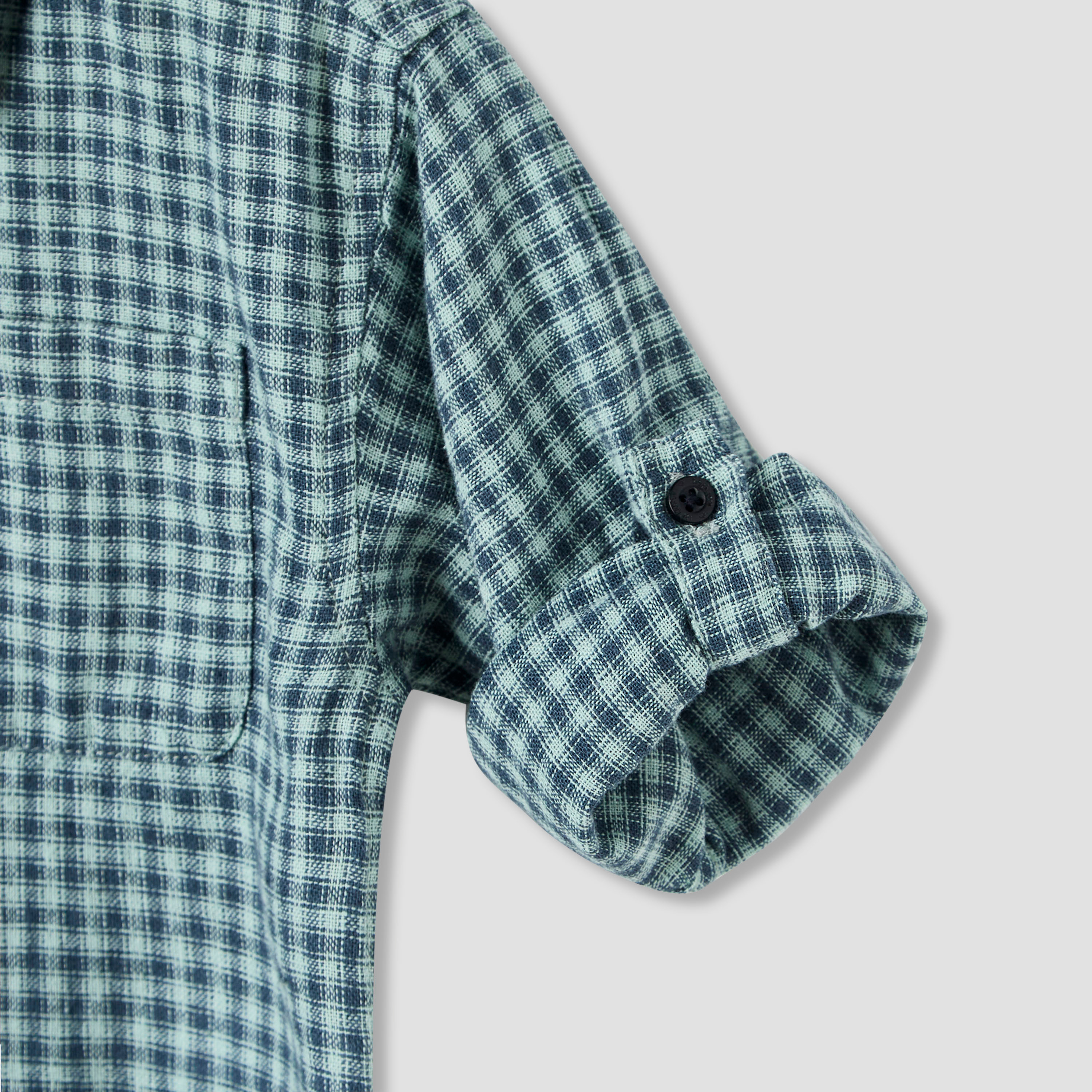 Lee Cooper Checked Shirt with Long Sleeves-baby-boys-clothing-shirts-image-5