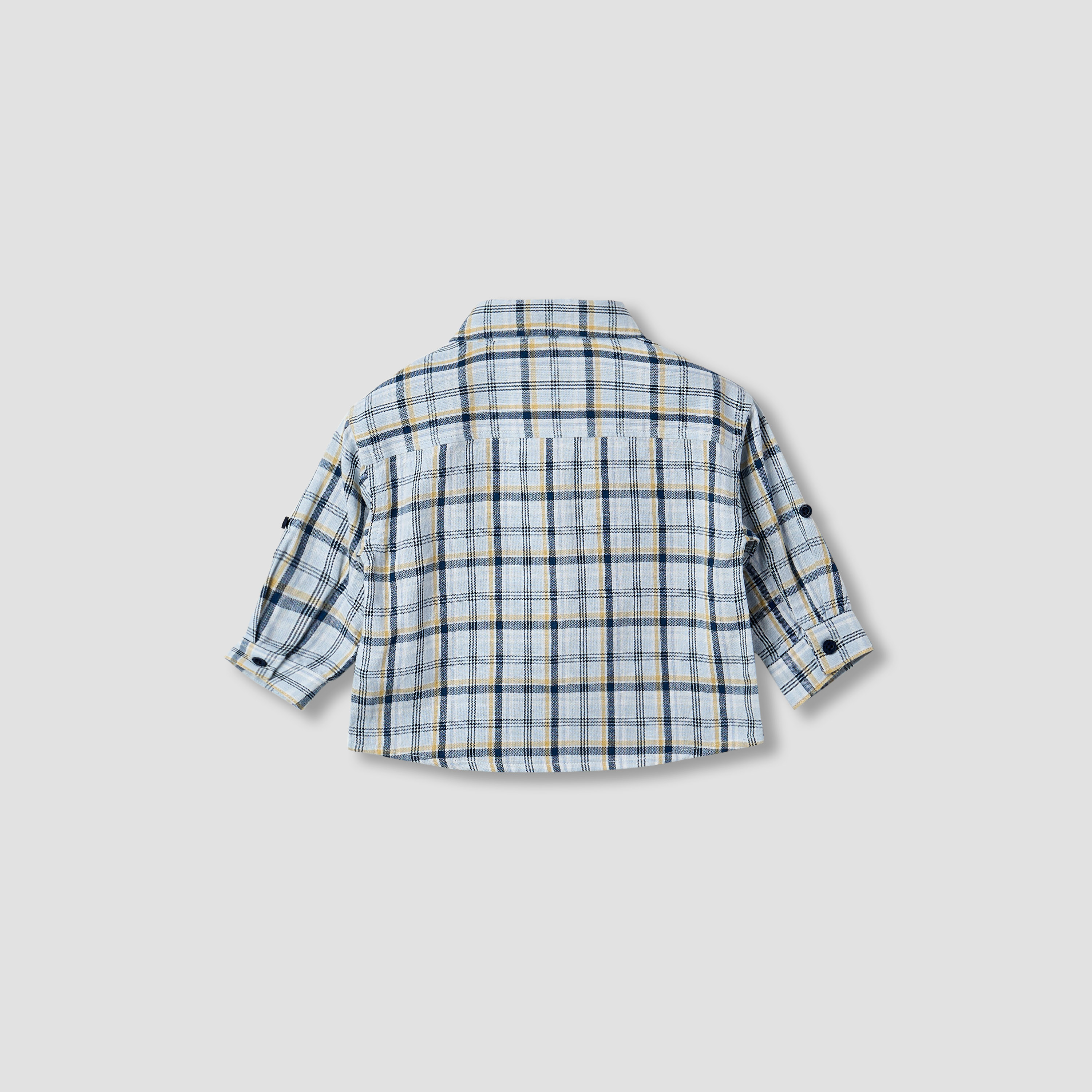Lee Cooper Checked Collared Shirt with Long Sleeves-baby-boys-clothing-shirts-image-2