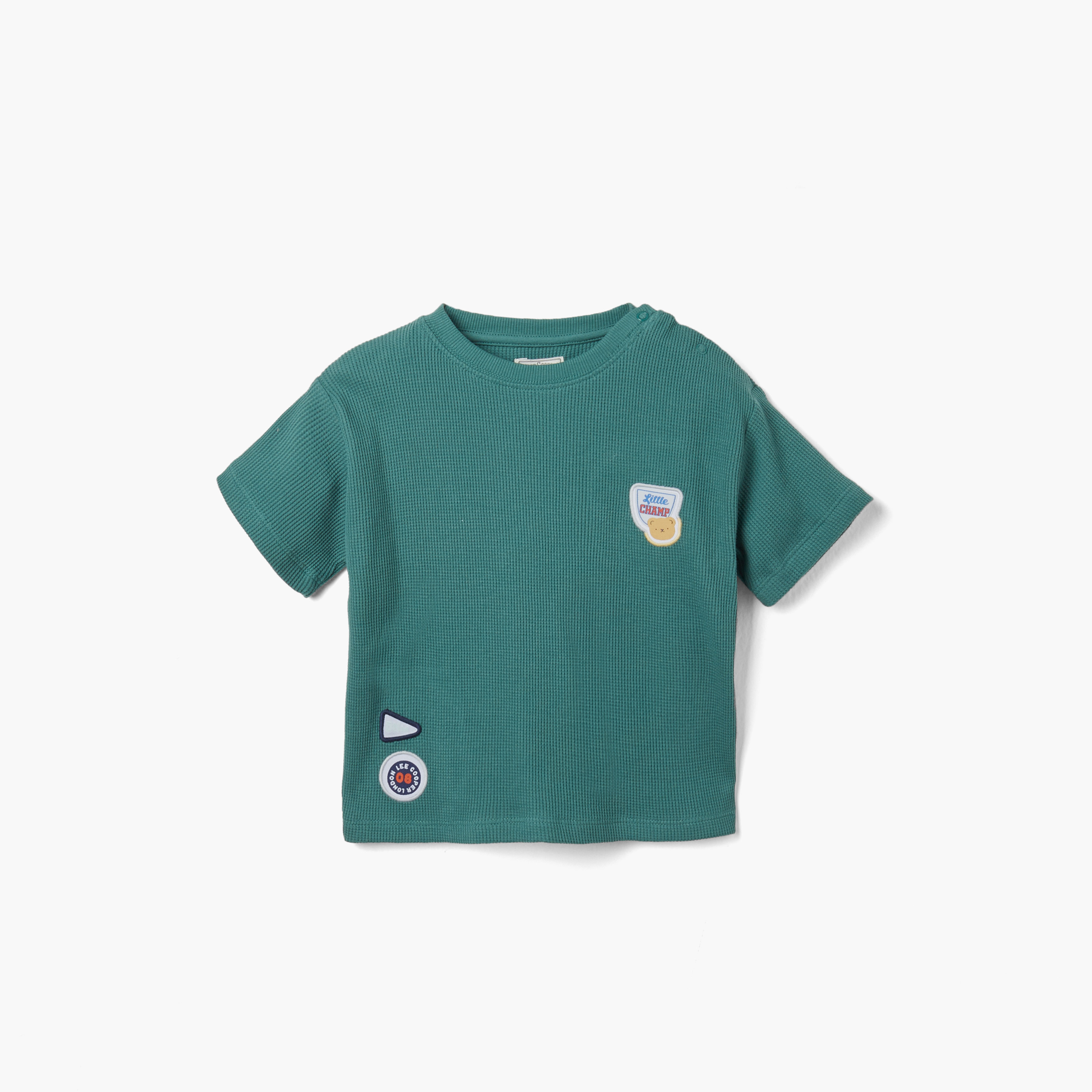 Lee Cooper Textured T-shirt and Shorts Set-baby-boys-clothing-setsandcoords-image-2