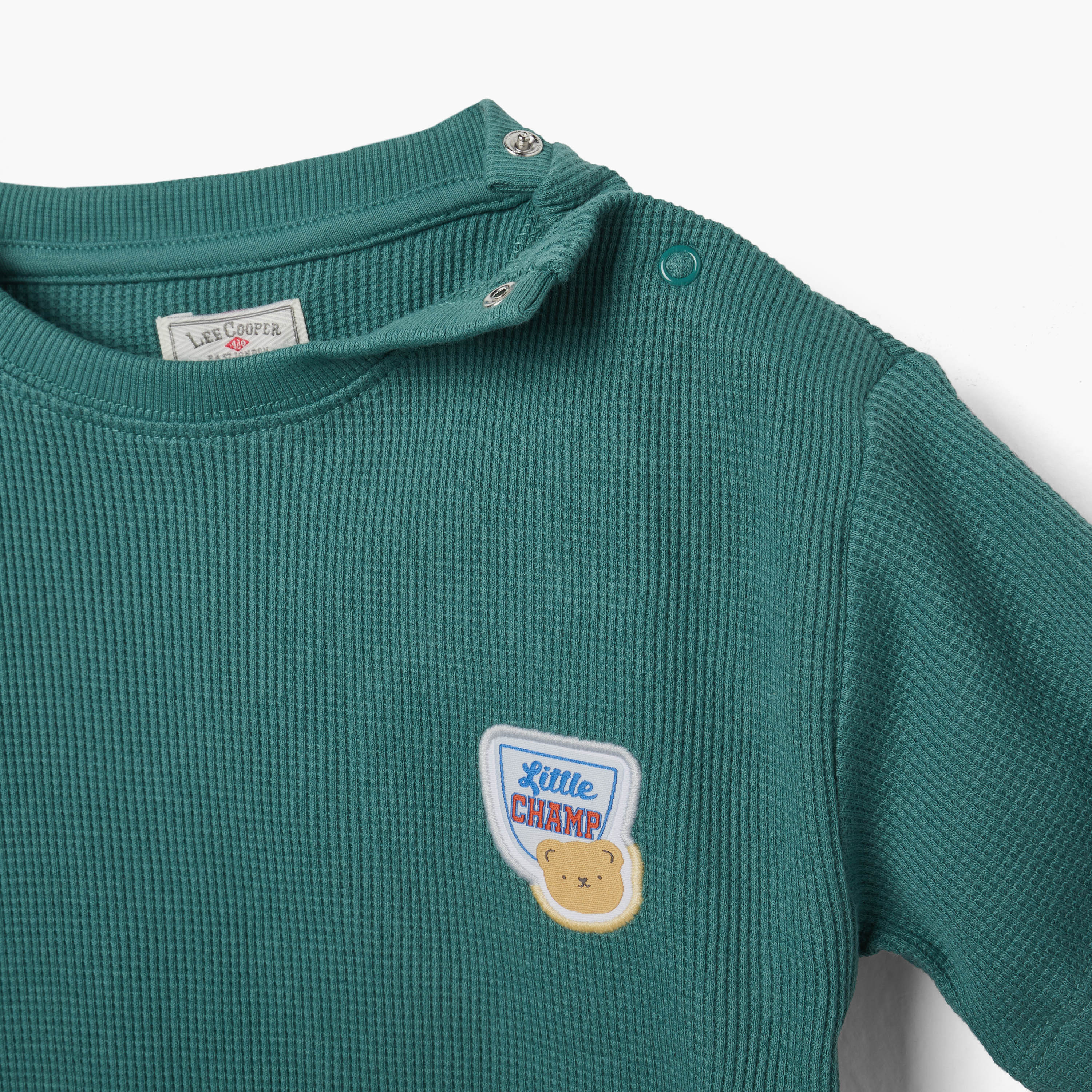 Lee Cooper Textured T-shirt and Shorts Set-baby-boys-clothing-setsandcoords-image-4