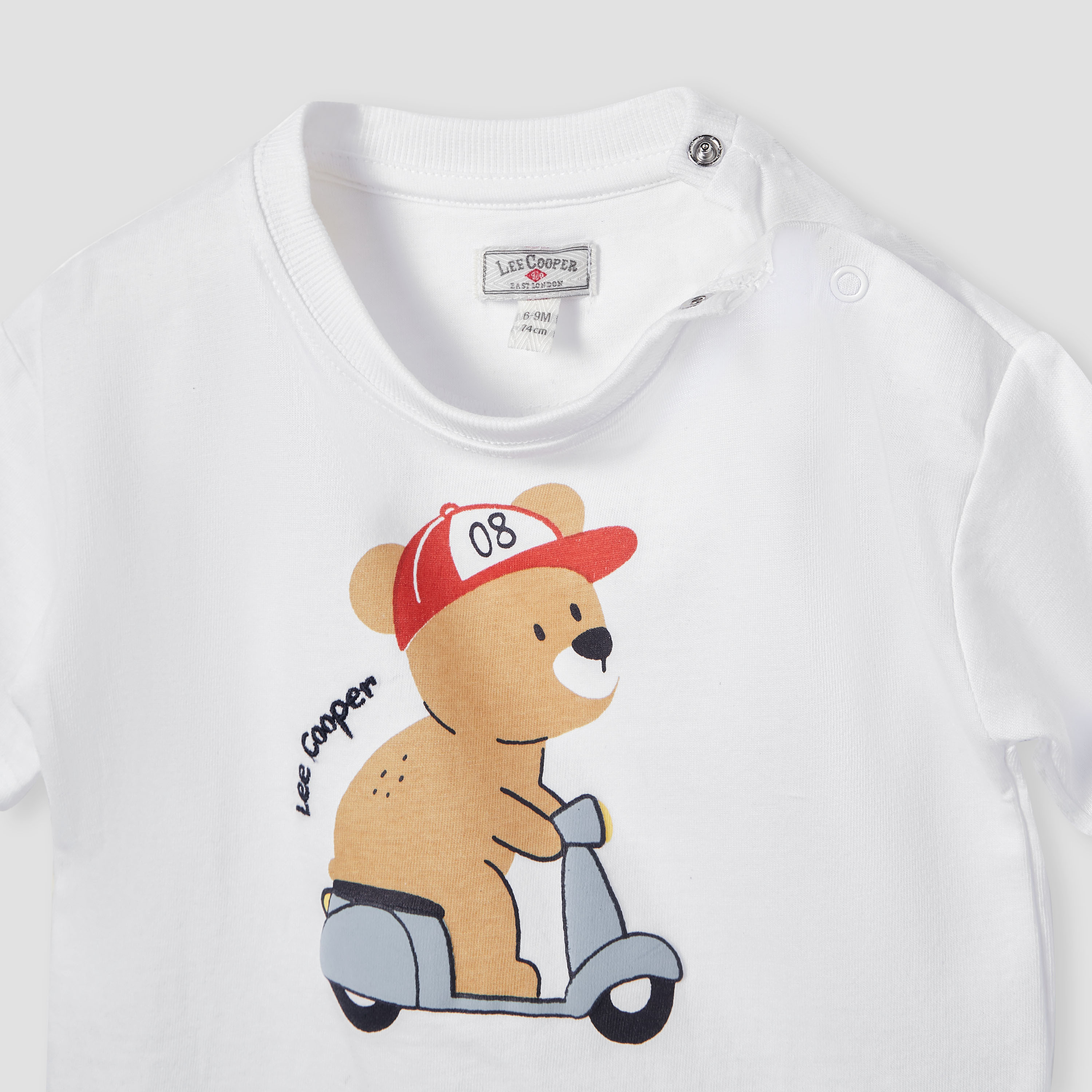 Lee Cooper Bear Print T-shirt and Shorts Set-baby-boys-clothing-setsandcoords-image-4