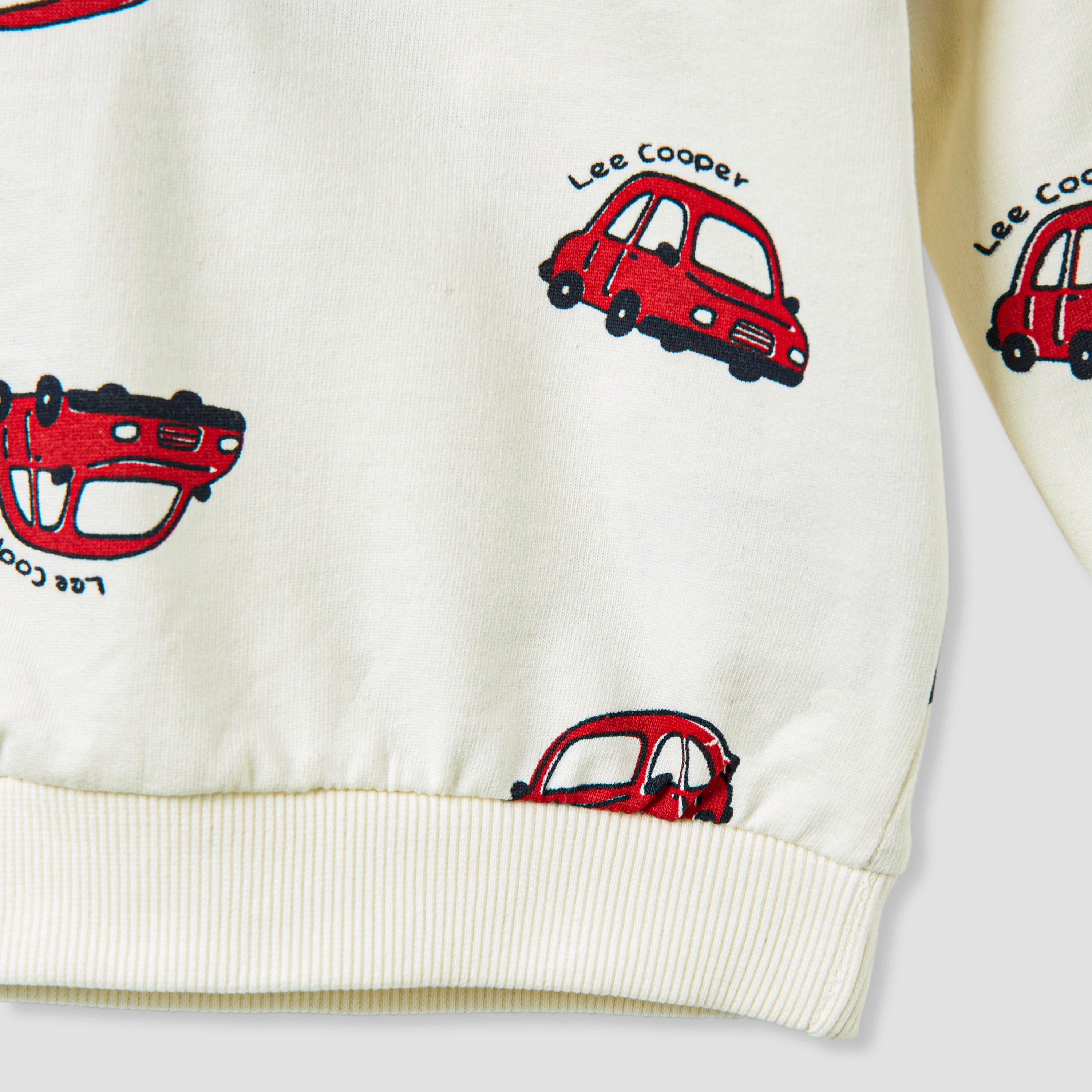 Lee Cooper Car Print Sweatshirt and Joggers Set-baby-boys-clothing-winterwear-setsandcoords-image-5