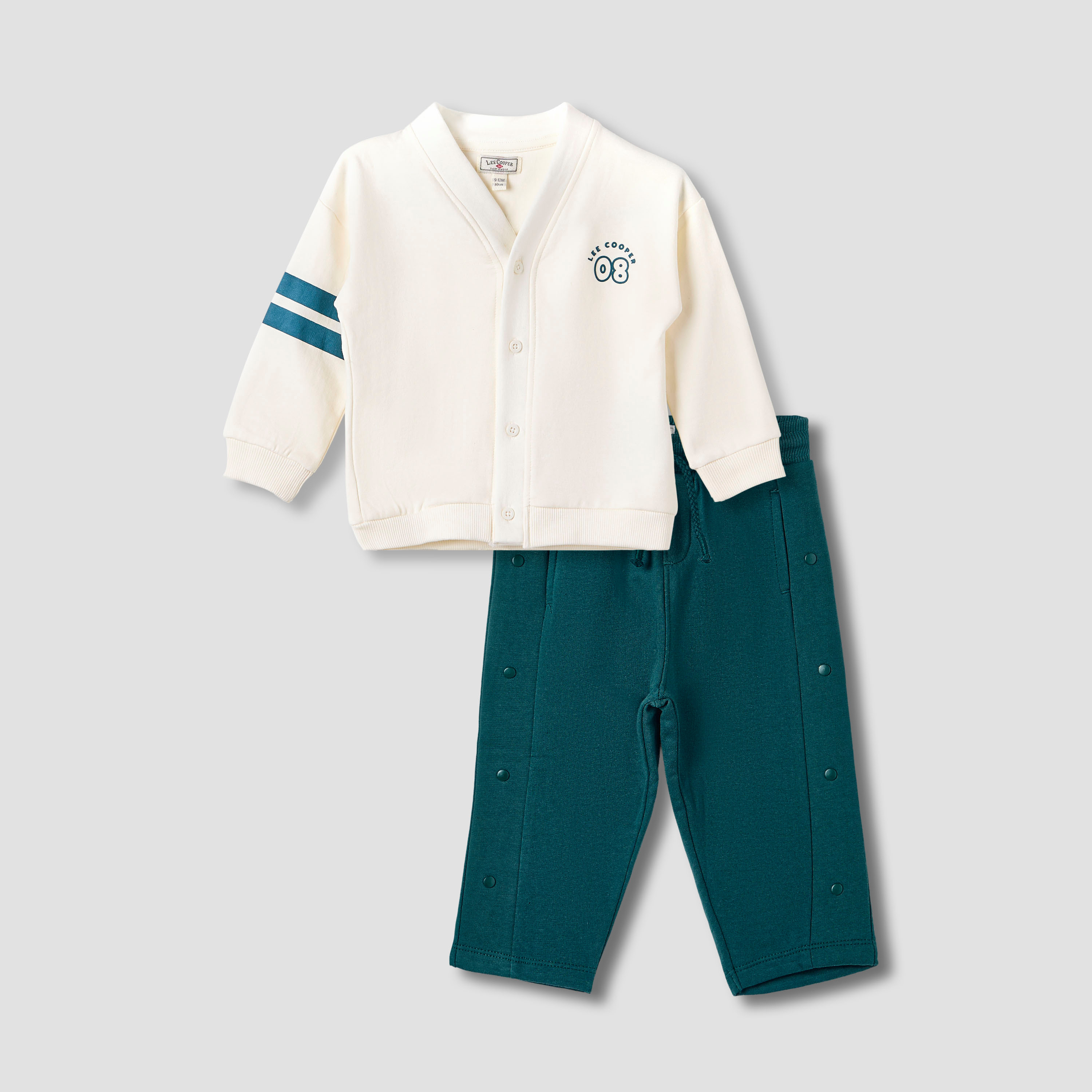 Lee Cooper Printed Jacket and Pants Set-baby-boys-clothing-winterwear-setsandcoords-image-1