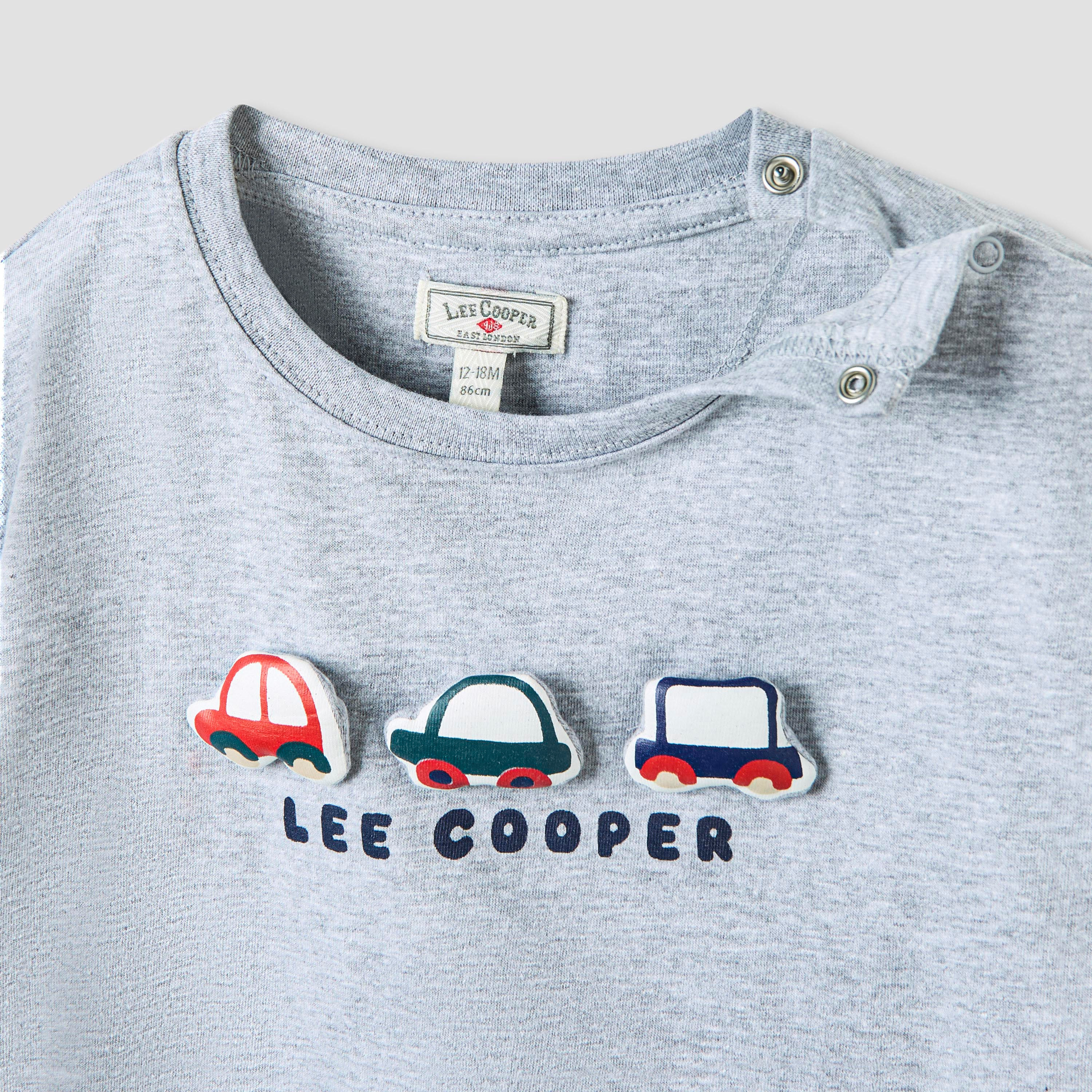 Lee Cooper Car Applique T-shirt and Joggers Set-baby-boys-clothing-setsandcoords-image-4