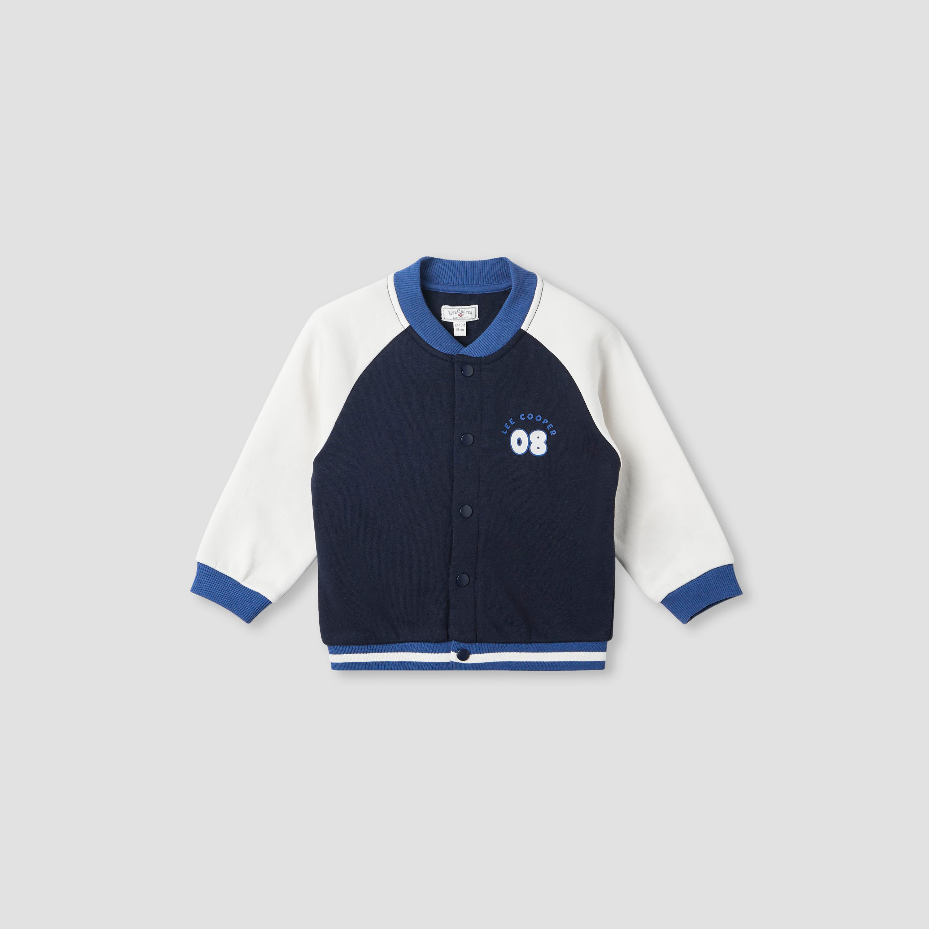 Lee Cooper Logo Print Bomber Jacket and Jogger Set-baby-boys-clothing-winterwear-setsandcoords-image-2