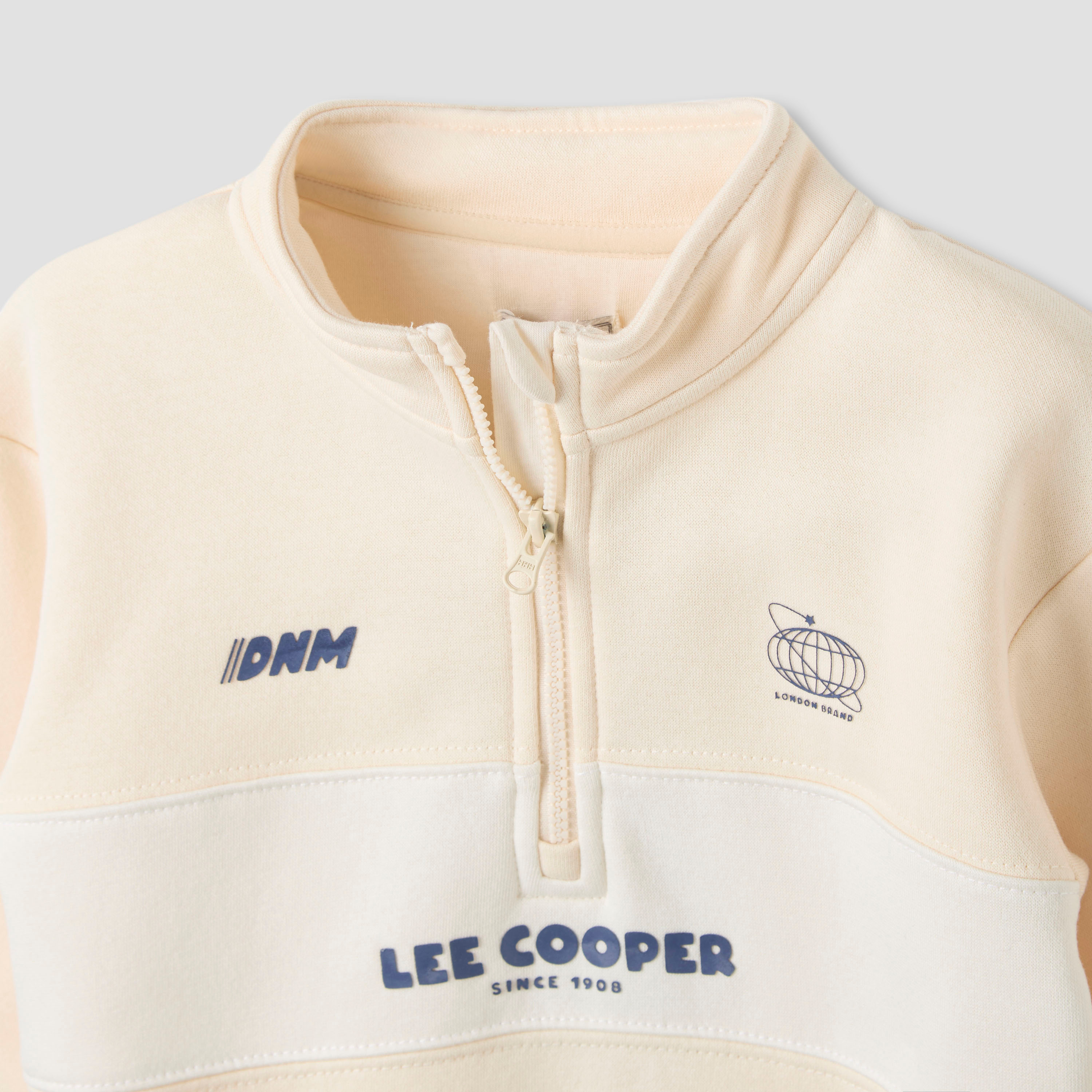 Lee Cooper Logo Print Sweatshirt and Joggers Set-baby-boys-clothing-winterwear-setsandcoords-image-4