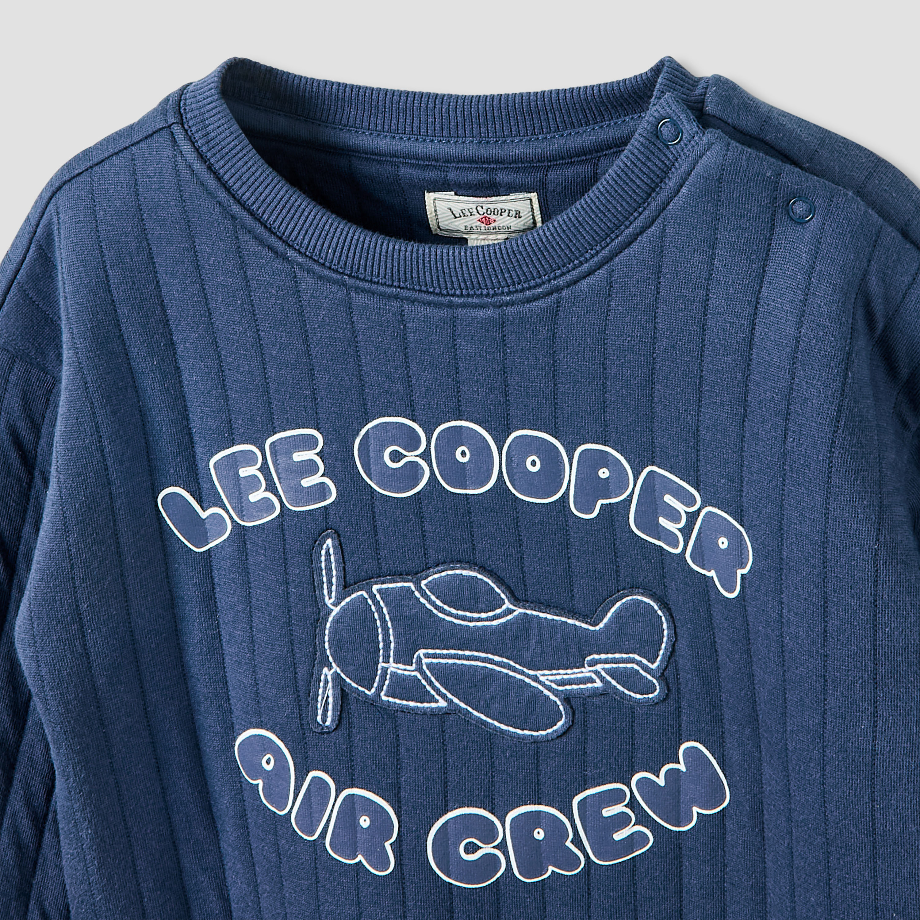 Lee Cooper Boys Sweatshirt and Joggers Set with Print - Cotton - Long Sleeves - Crew Neck-baby-boys-clothing-winterwear-setsandcoords-image-4