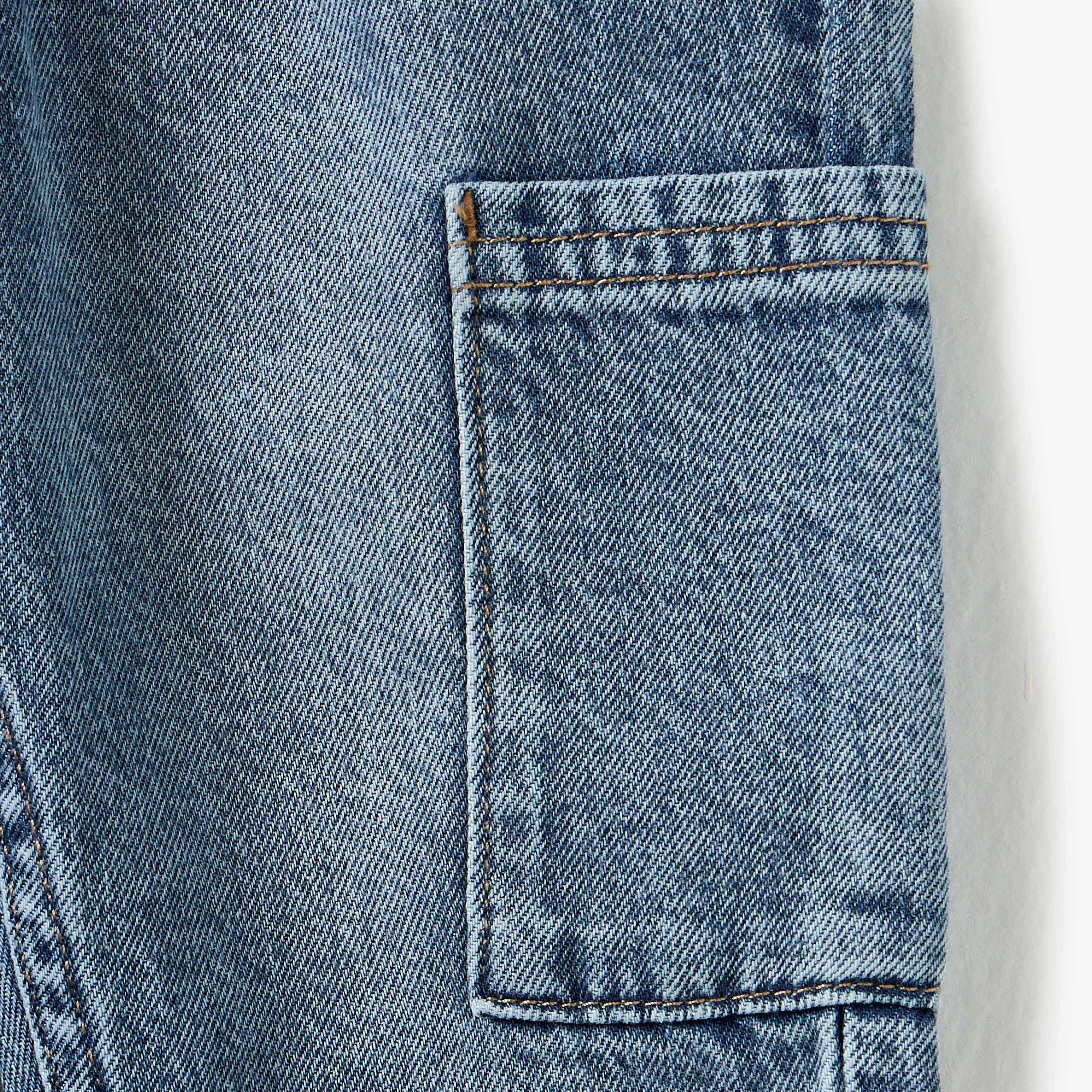 Lee Cooper Boys' Solid Jeans with Elasticated Waistband-baby-boys-clothing-bottoms-jeans-image-4