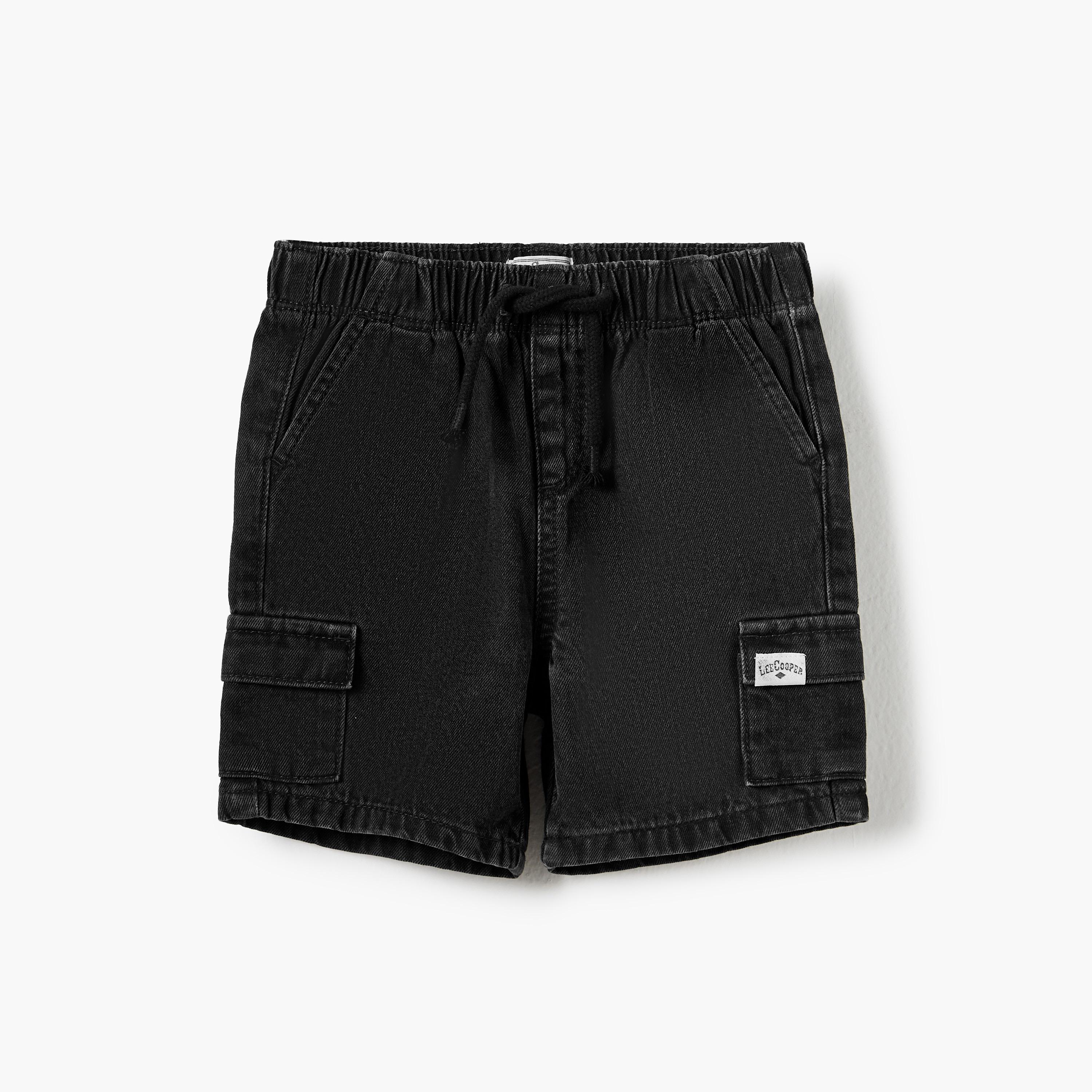 Lee Cooper Boys' Regular Fit Denim Shorts-baby-boys-clothing-bottoms-shorts-image-1