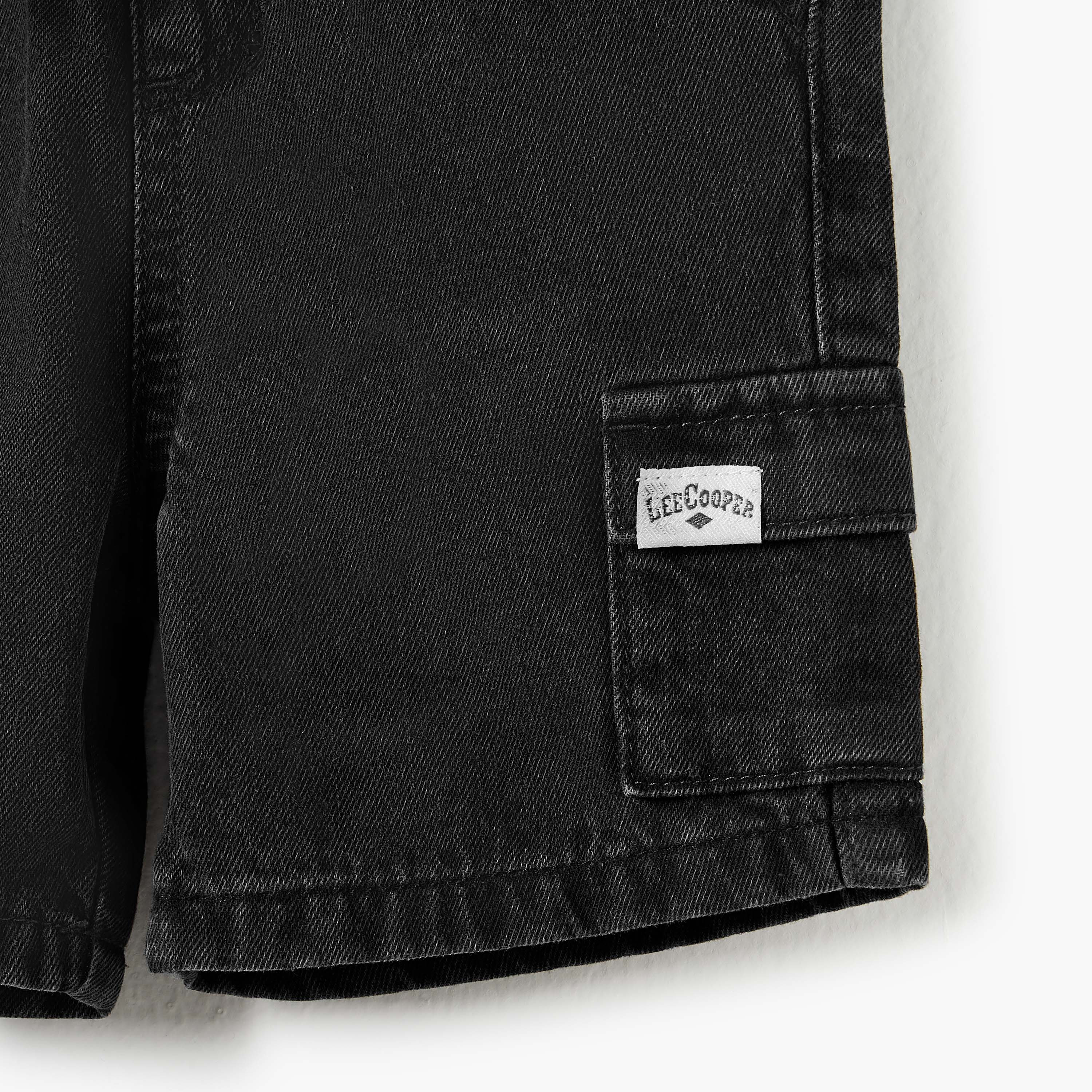 Lee Cooper Boys' Regular Fit Denim Shorts-baby-boys-clothing-bottoms-shorts-image-4