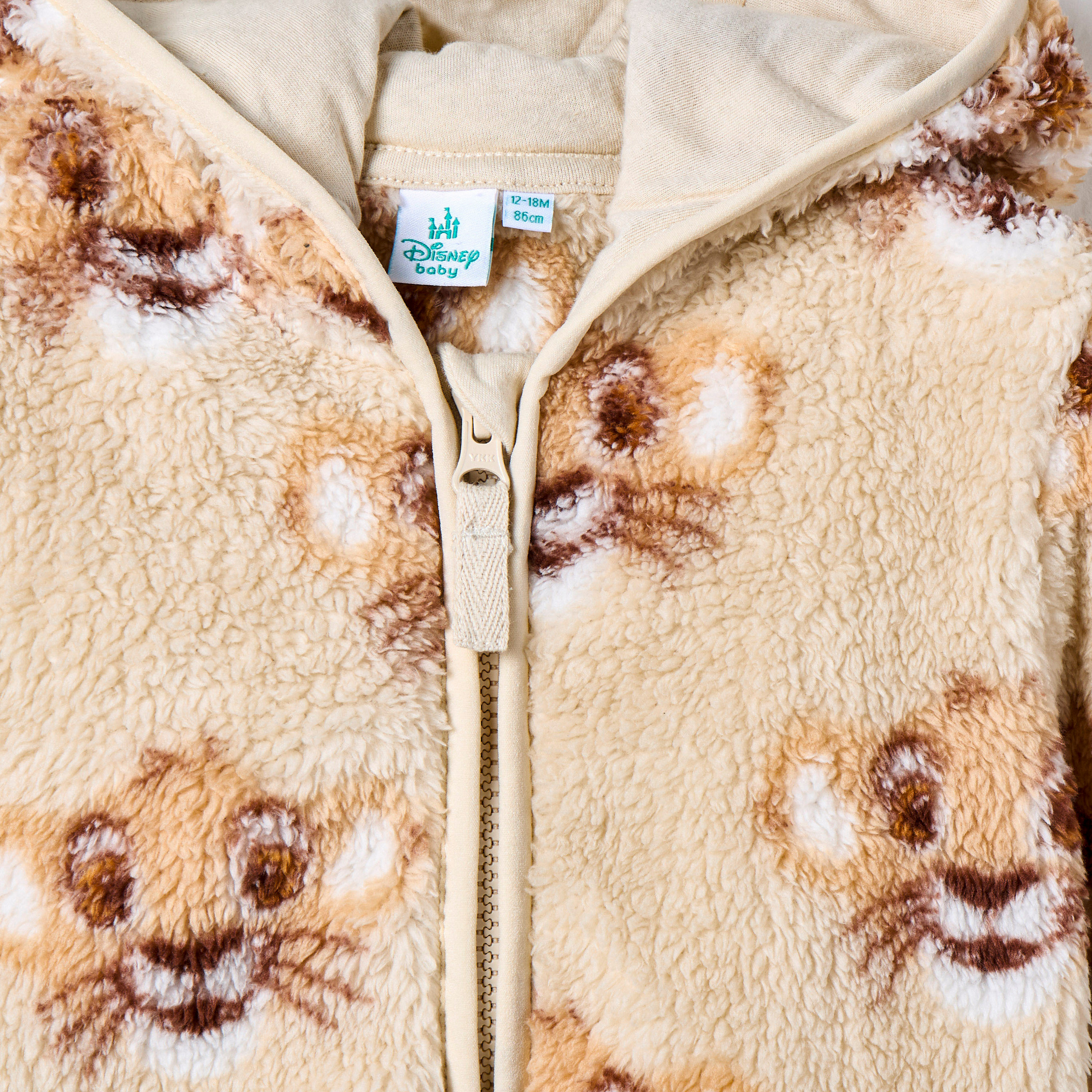 Disney Simba Print Zip Through Hooded Jacket with Long Sleeves-baby-boys-clothing-jacketsandblazers-image-4
