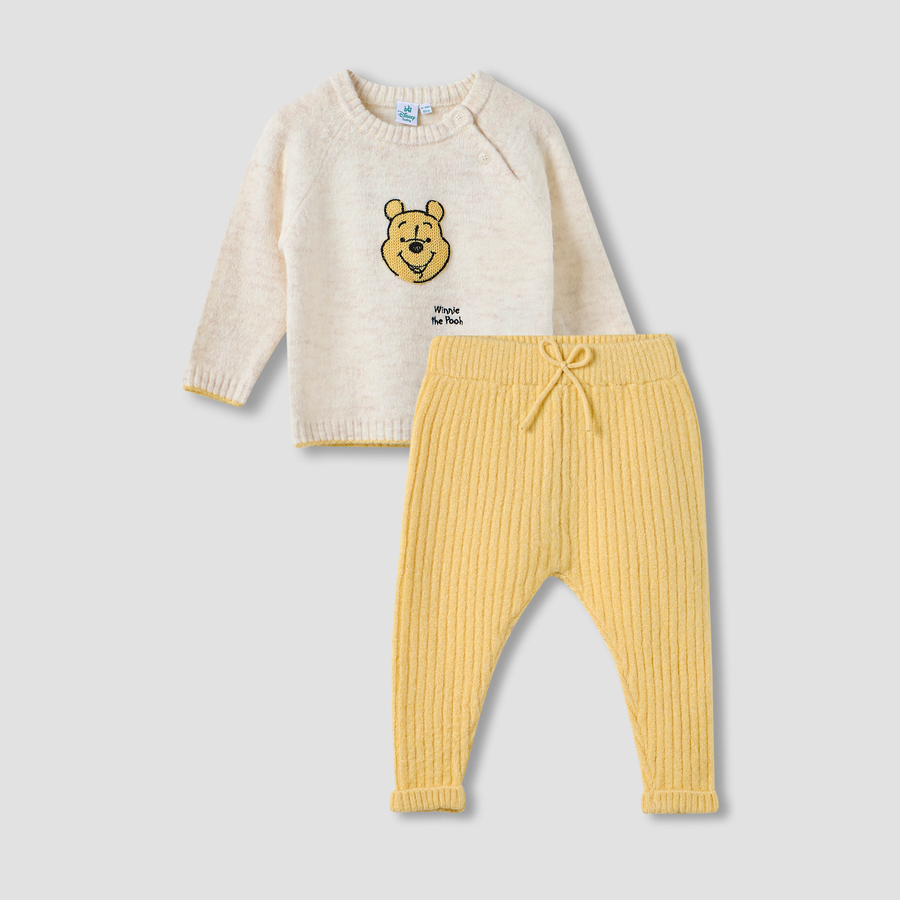 Disney Winnie the Pooh Embroidered Sweater and Pants Set-baby-boys-clothing-winterwear-setsandcoords-image-1