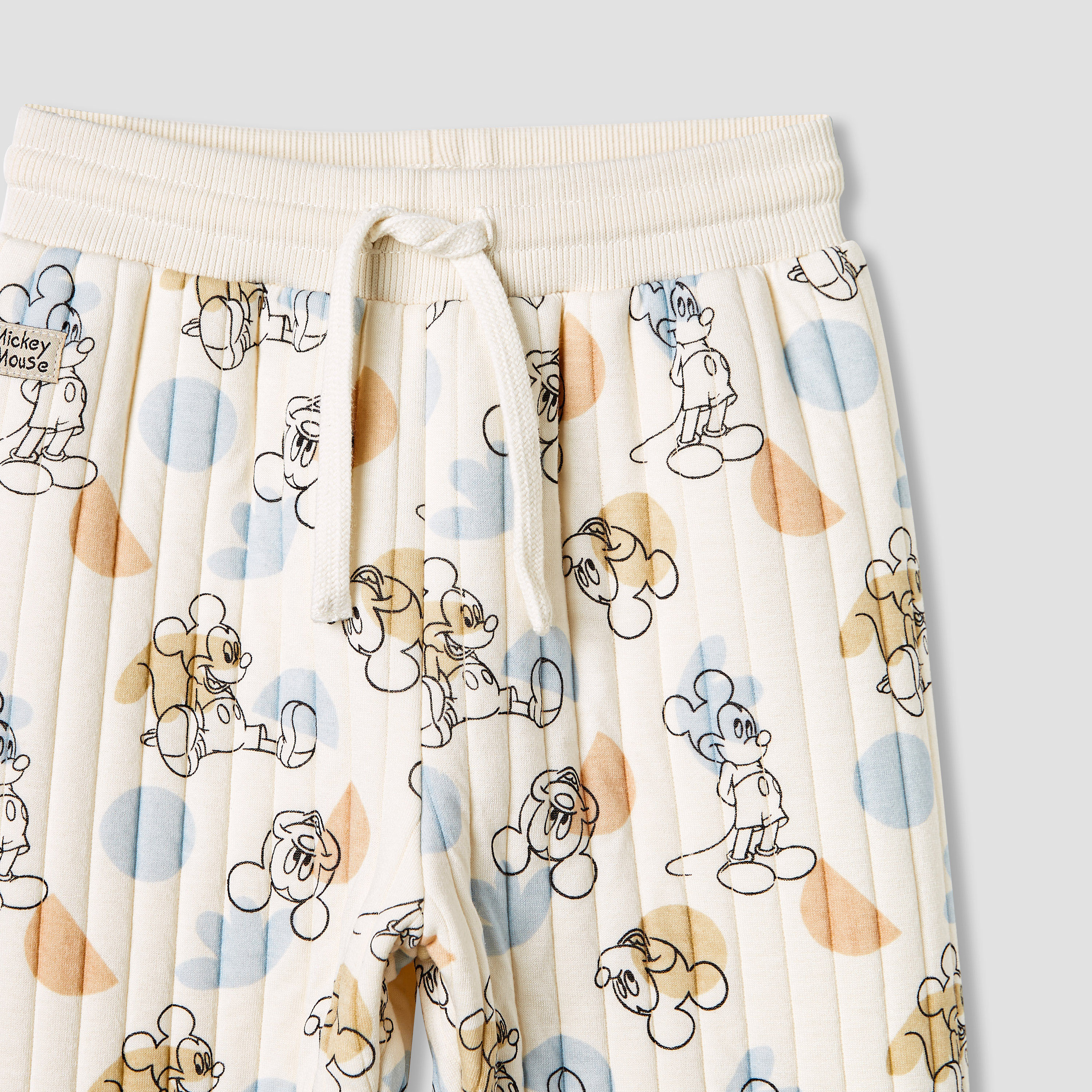 Disney Mickey Mouse Print Quilted Sweatshirt and Joggers Set-baby-boys-clothing-winterwear-setsandcoords-image-6