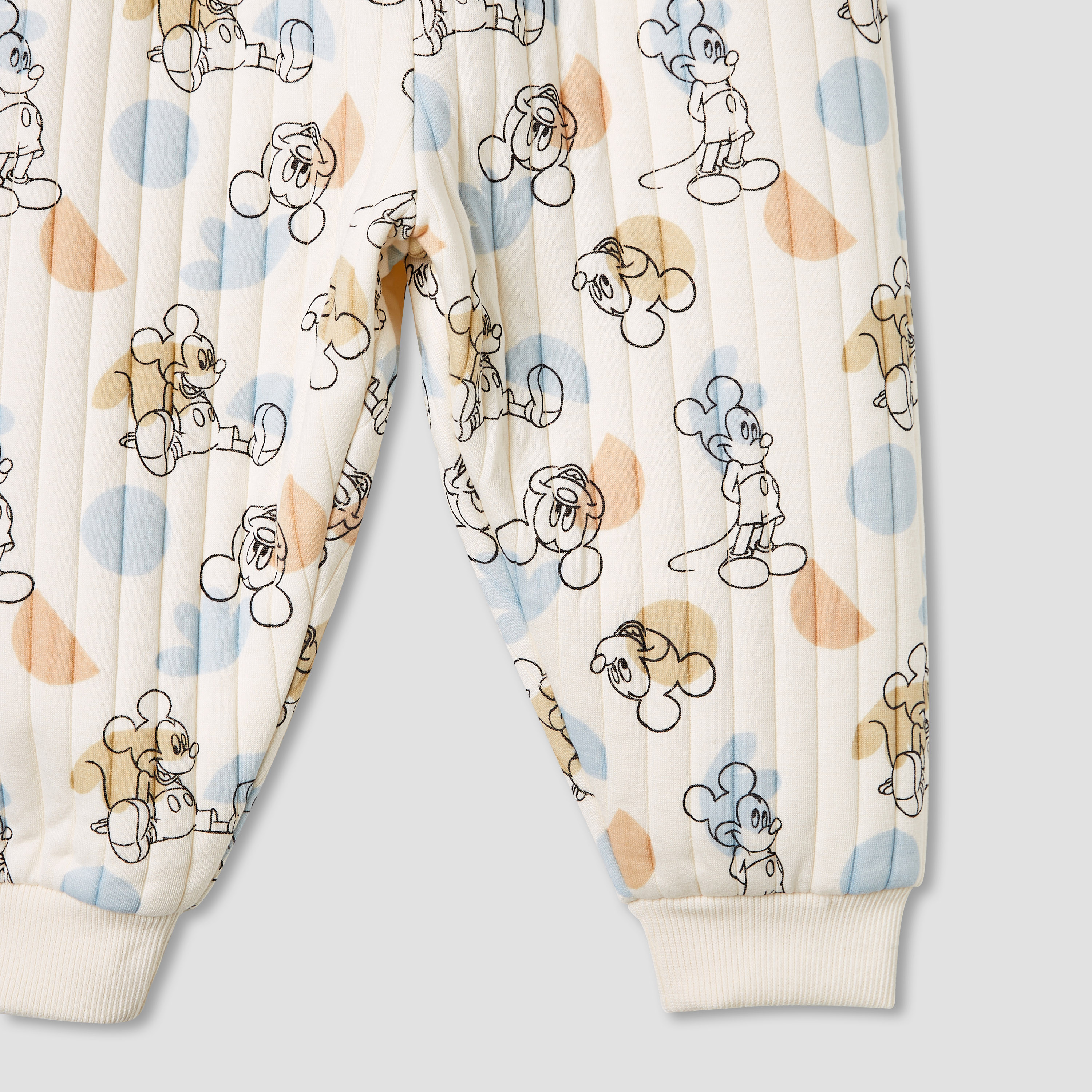 Disney Mickey Mouse Print Quilted Sweatshirt and Joggers Set-baby-boys-clothing-winterwear-setsandcoords-image-7