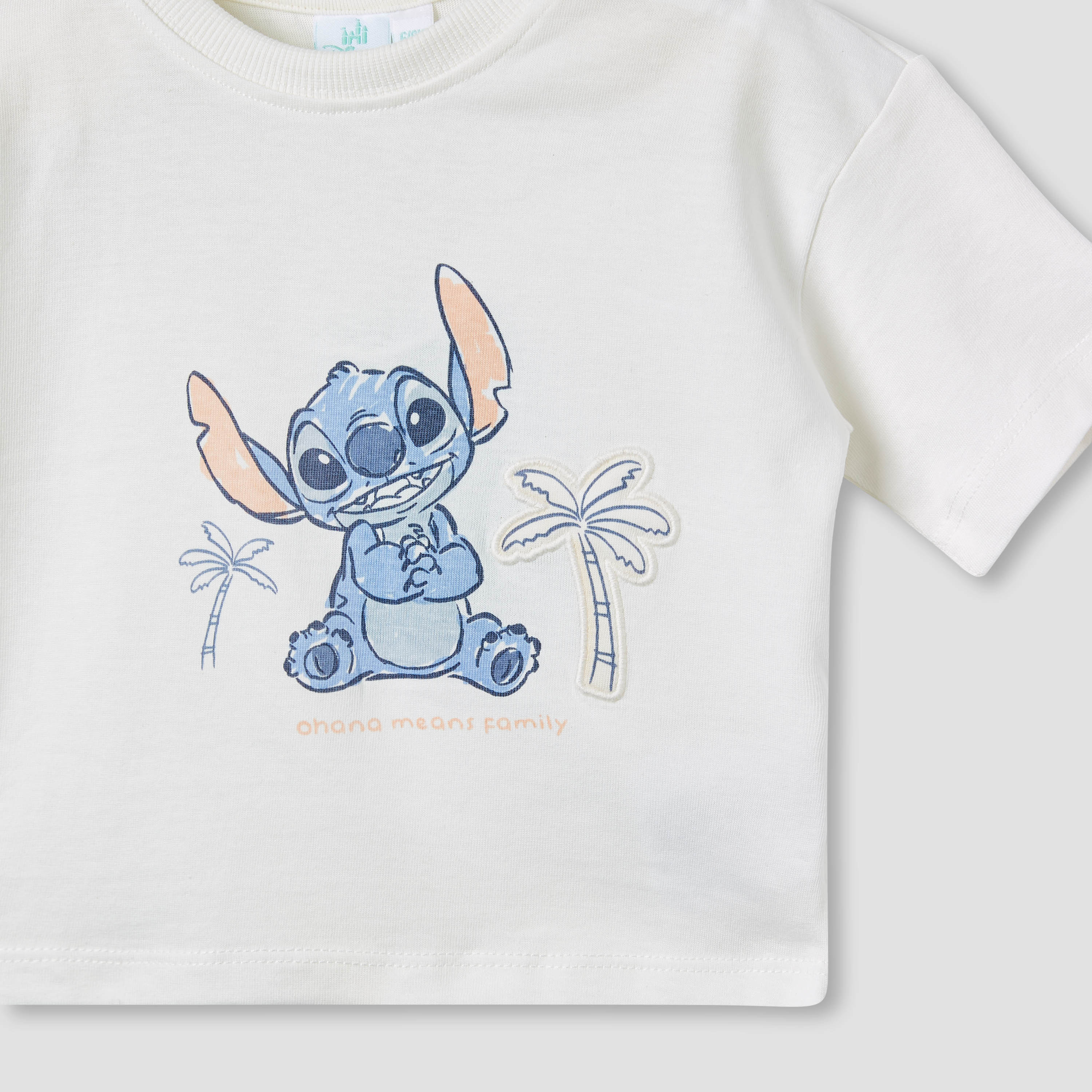 Disney Stitch Print T-shirt and Shorts Set-baby-boys-clothing-setsandcoords-image-5