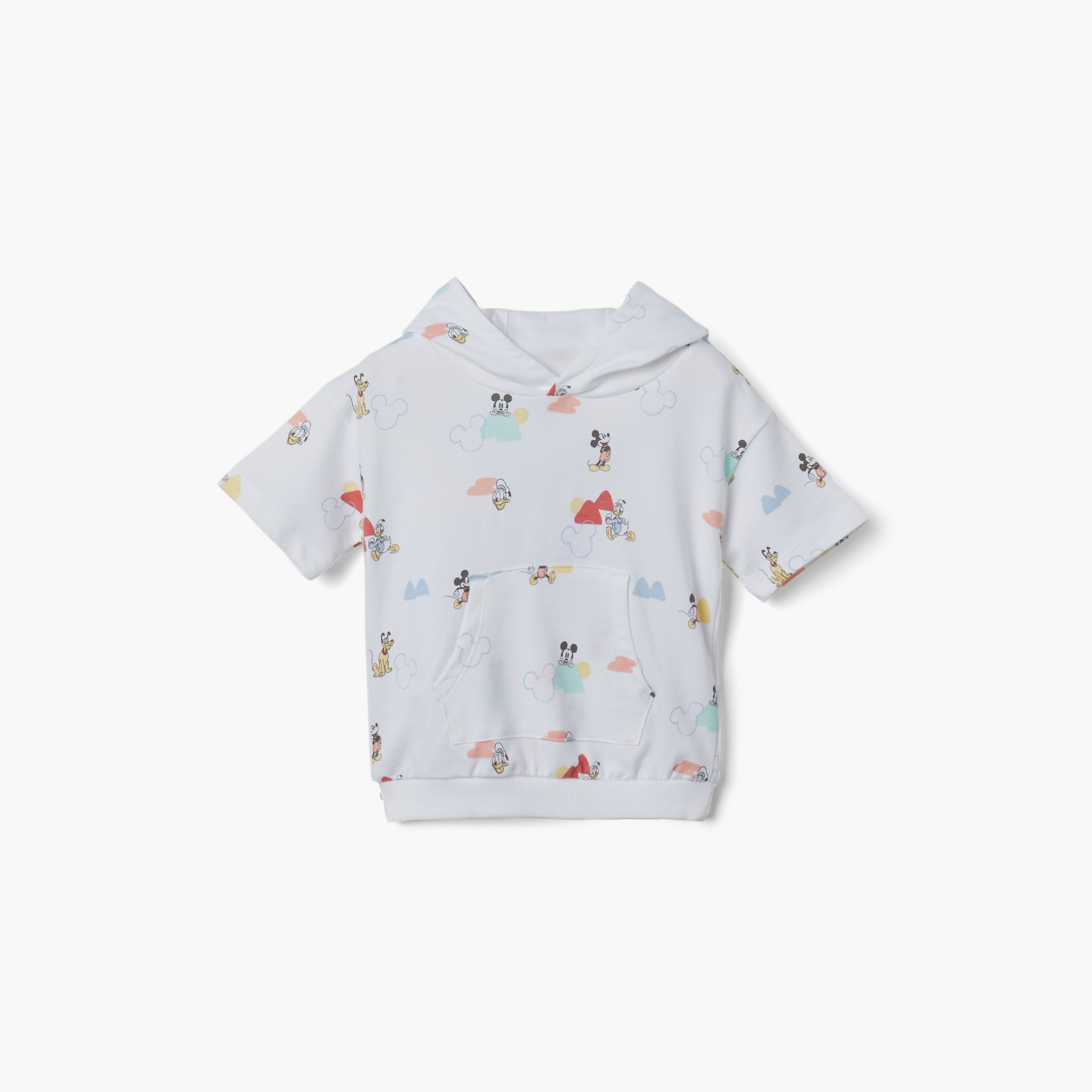 طقم شورت وهودي بطبعات ميكي ماوس ودونالد داك من ديزني-baby-boys-clothing-setsandcoords-image-2