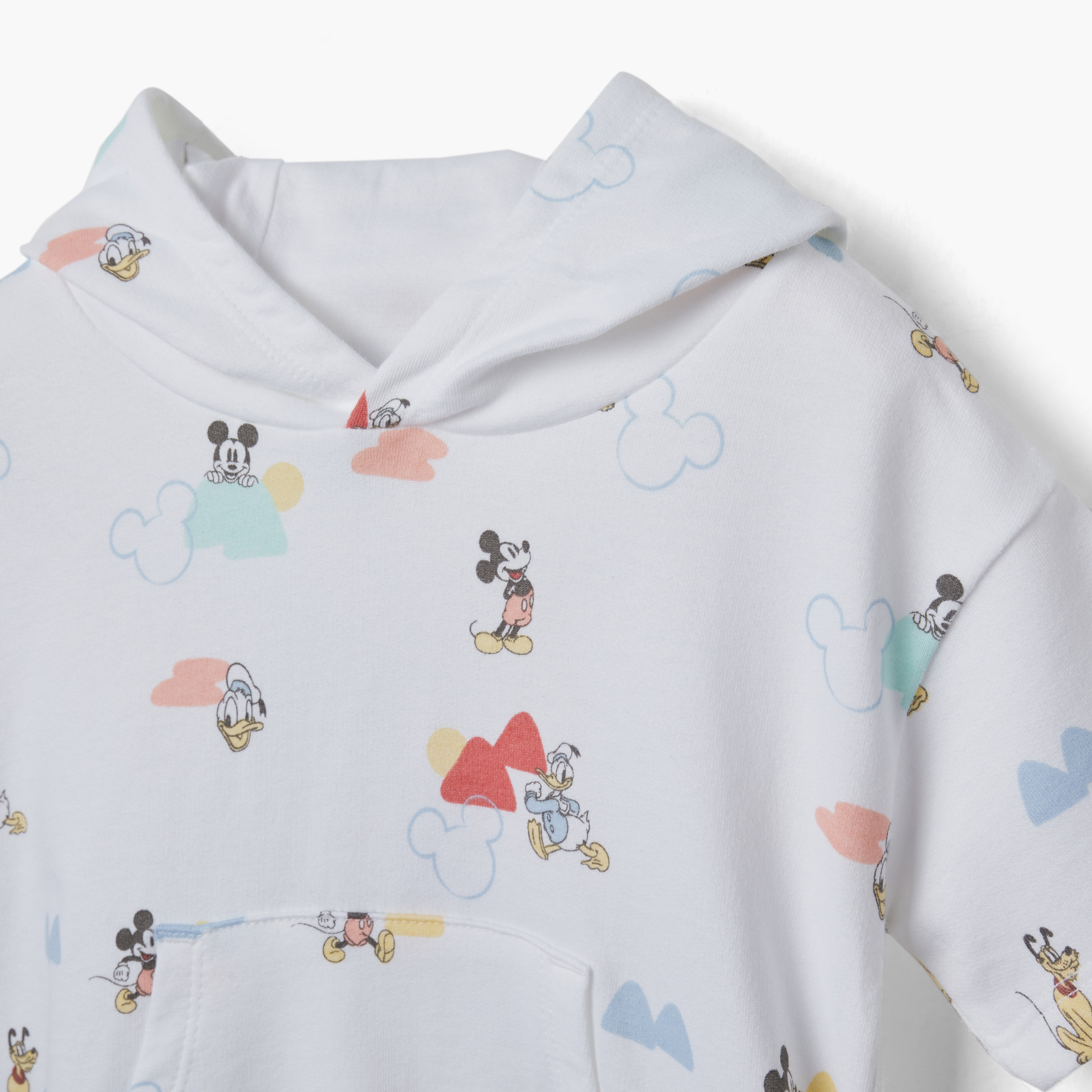 طقم شورت وهودي بطبعات ميكي ماوس ودونالد داك من ديزني-baby-boys-clothing-setsandcoords-image-4