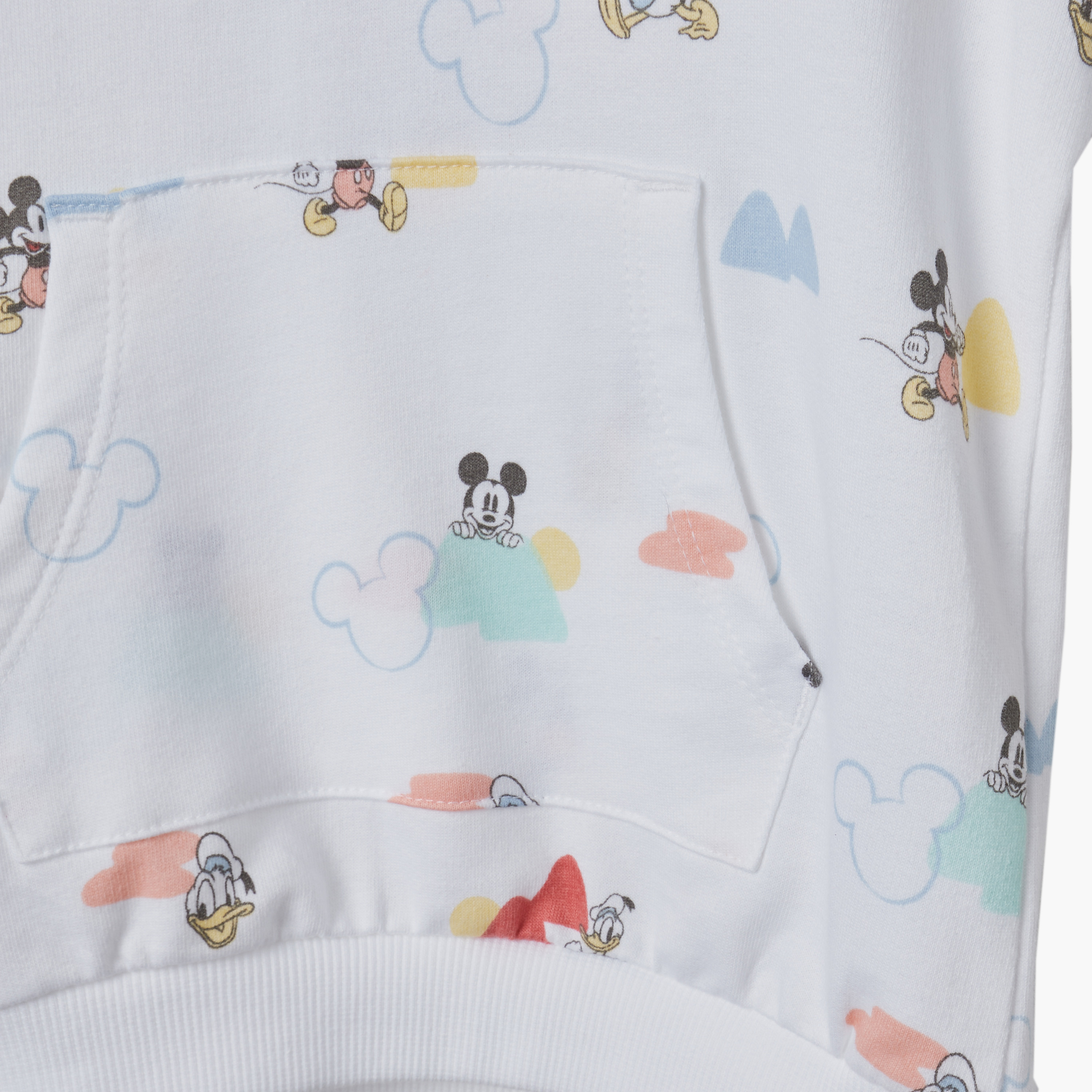طقم شورت وهودي بطبعات ميكي ماوس ودونالد داك من ديزني-baby-boys-clothing-setsandcoords-image-5