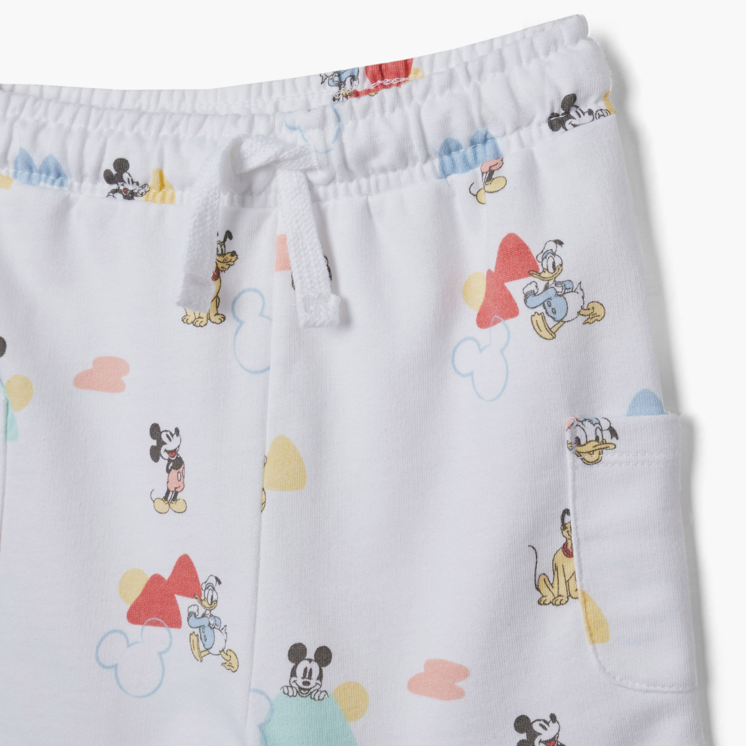 طقم شورت وهودي بطبعات ميكي ماوس ودونالد داك من ديزني-baby-boys-clothing-setsandcoords-image-6