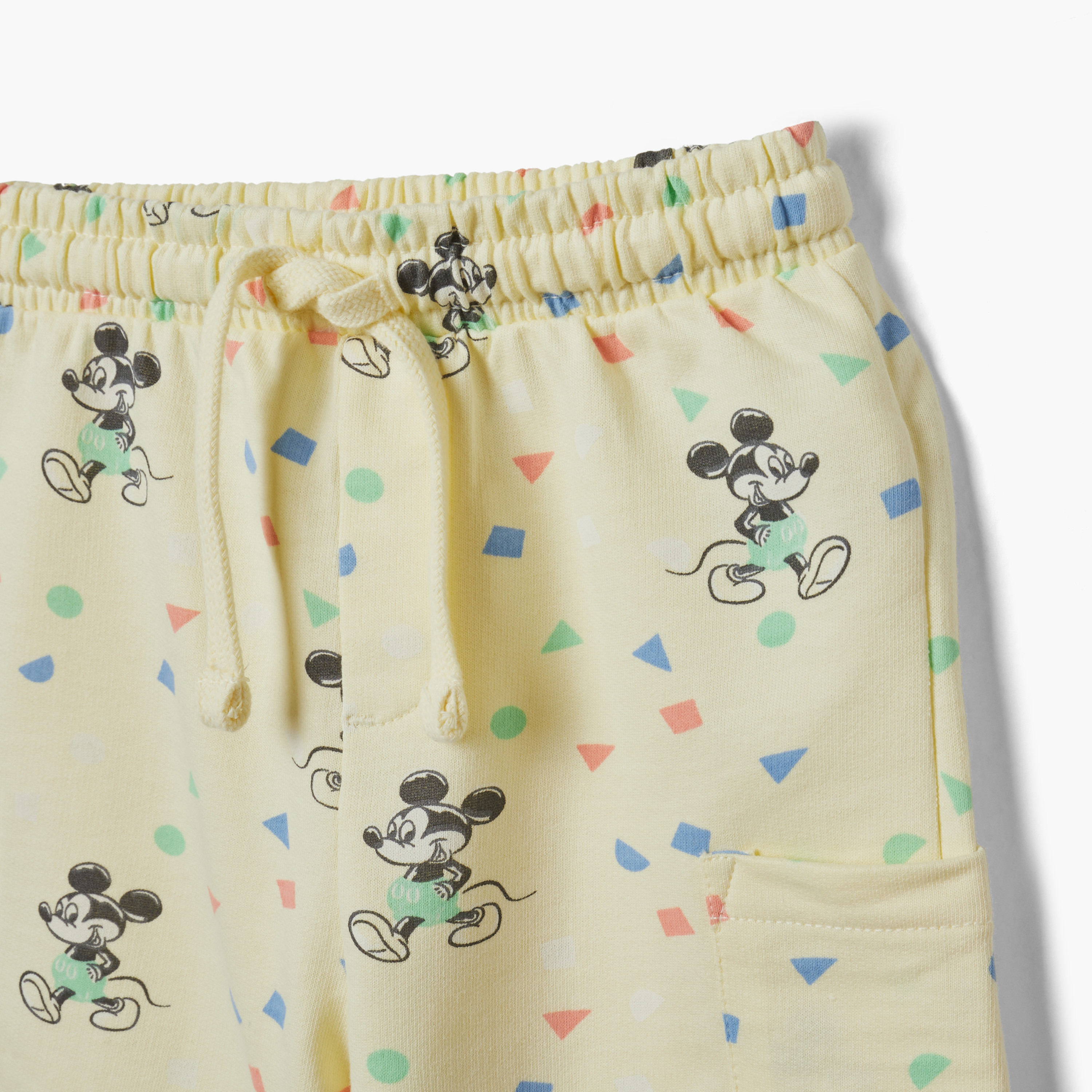 Disney Mickey Mouse Print T-shirt and Shorts Set-baby-boys-clothing-setsandcoords-image-5