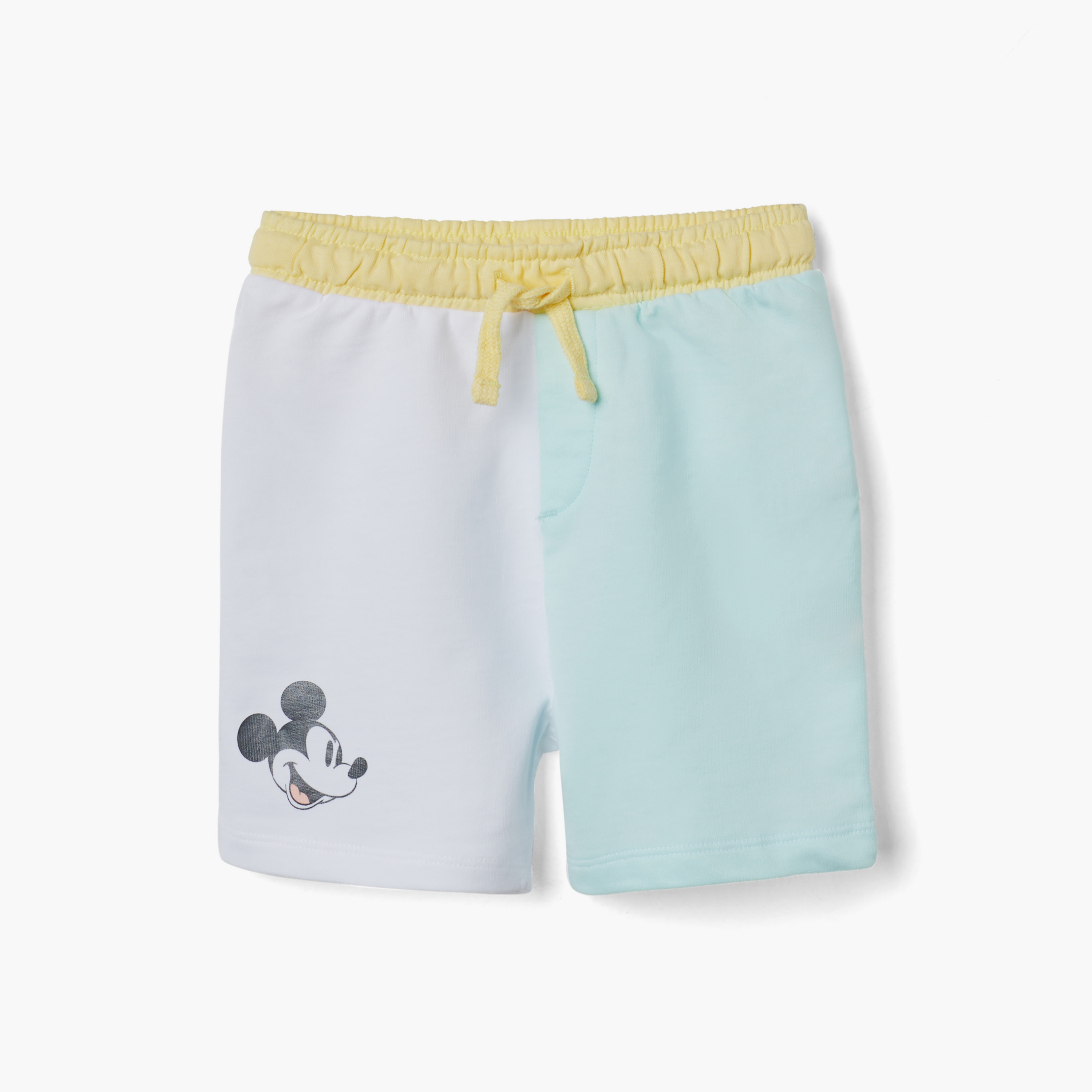 Disney Mickey Mouse Print T-shirt and Shorts Set-baby-boys-clothing-setsandcoords-image-3