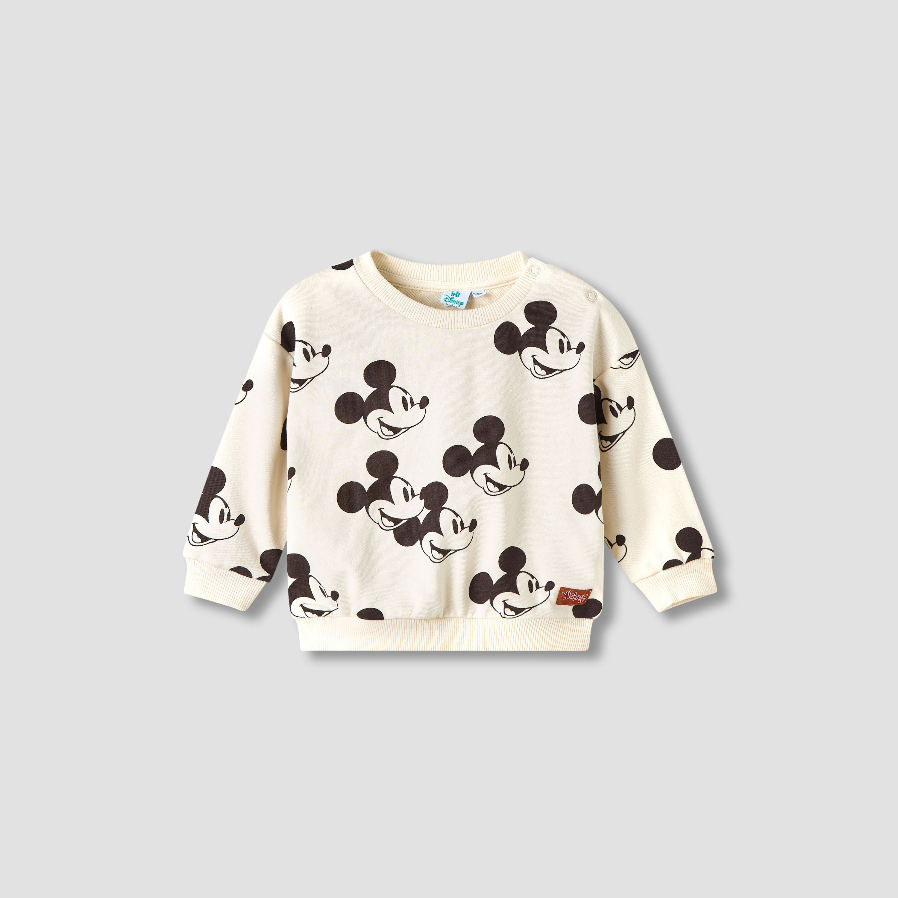 Disney Boys Sweatshirt and Joggers Set with Mickey Mouse Print - Cotton - Long Sleeves-baby-boys-clothing-winterwear-setsandcoords-image-2