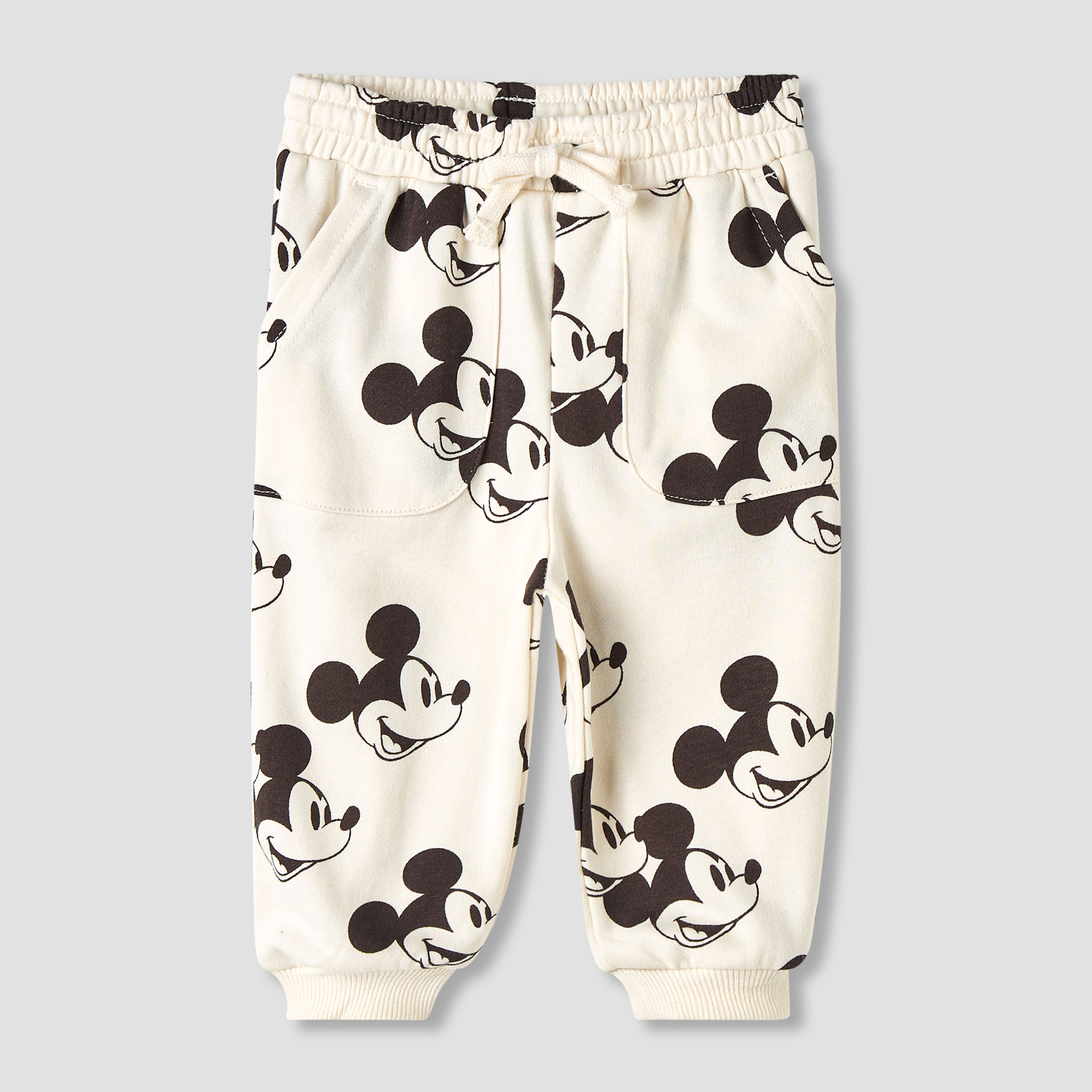 Disney Boys Sweatshirt and Joggers Set with Mickey Mouse Print - Cotton - Long Sleeves-baby-boys-clothing-winterwear-setsandcoords-image-3