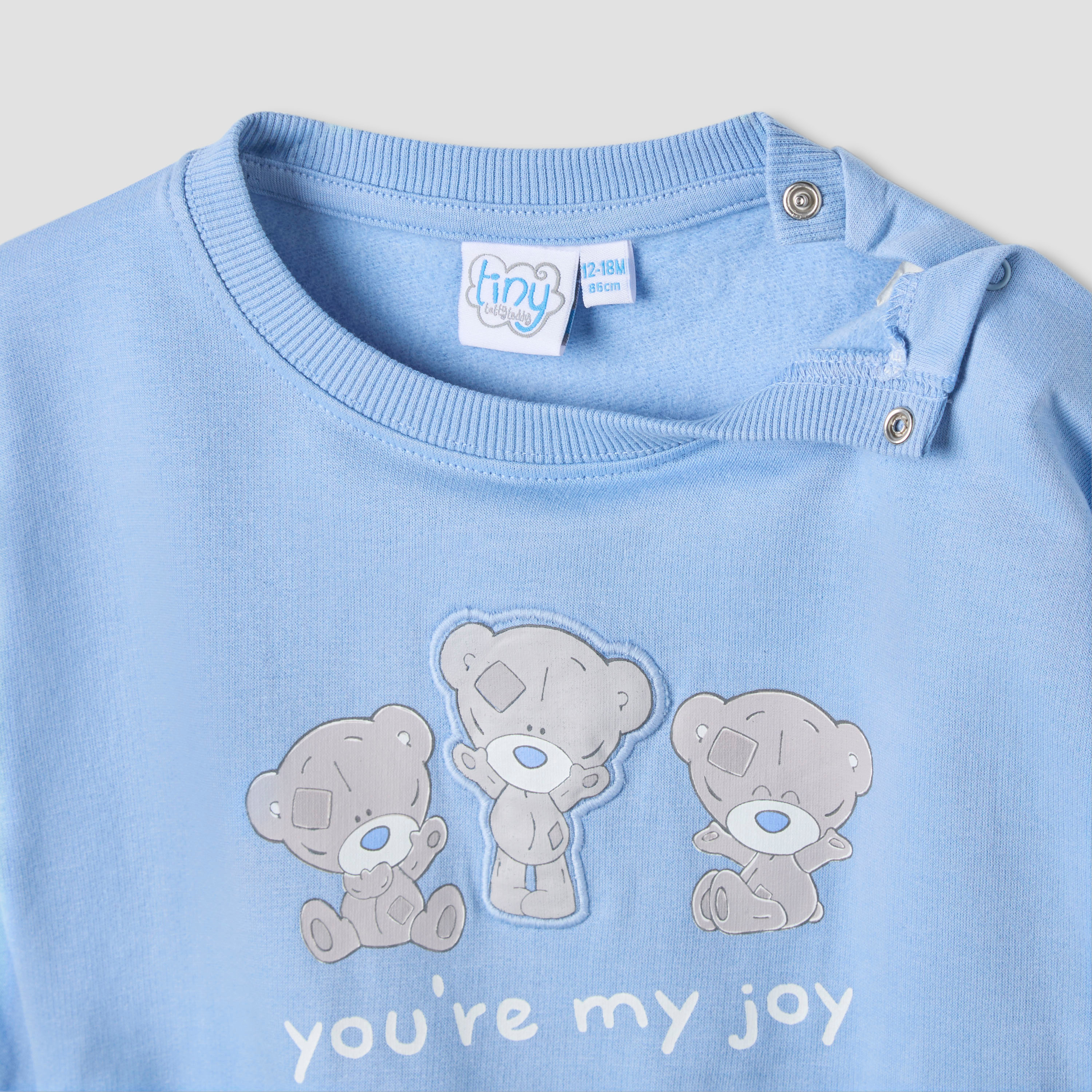 طقم سويت شيرت بزخارف وبنطلون رياضي من كارت بلانش-baby-boys-clothing-setsandcoords-image-4