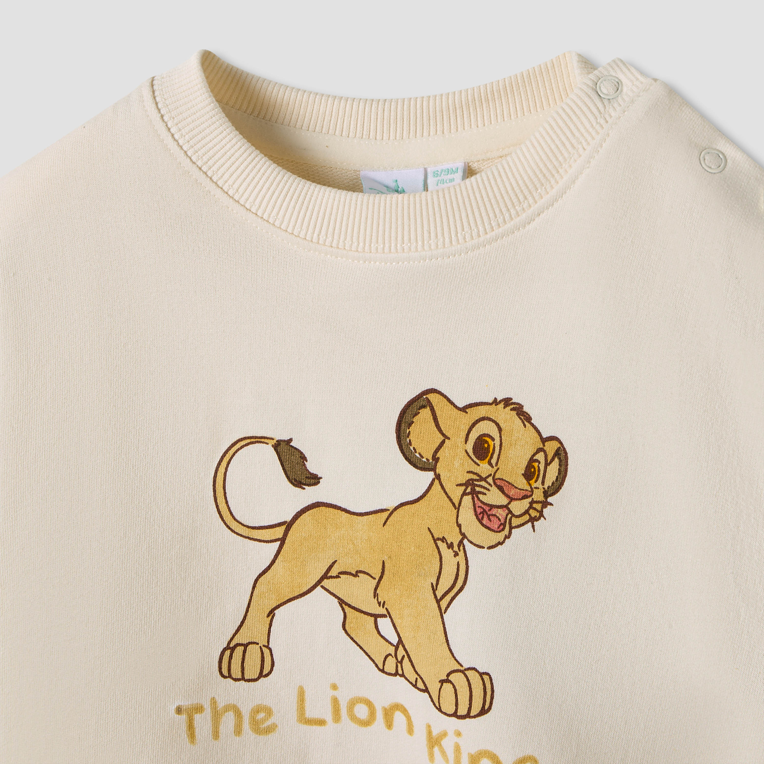 Disney Boys Sweatshirt and Joggers Set with Lion King Print - Cotton - Long Sleeves - Crew Neck-baby-boys-clothing-winterwear-setsandcoords-image-4