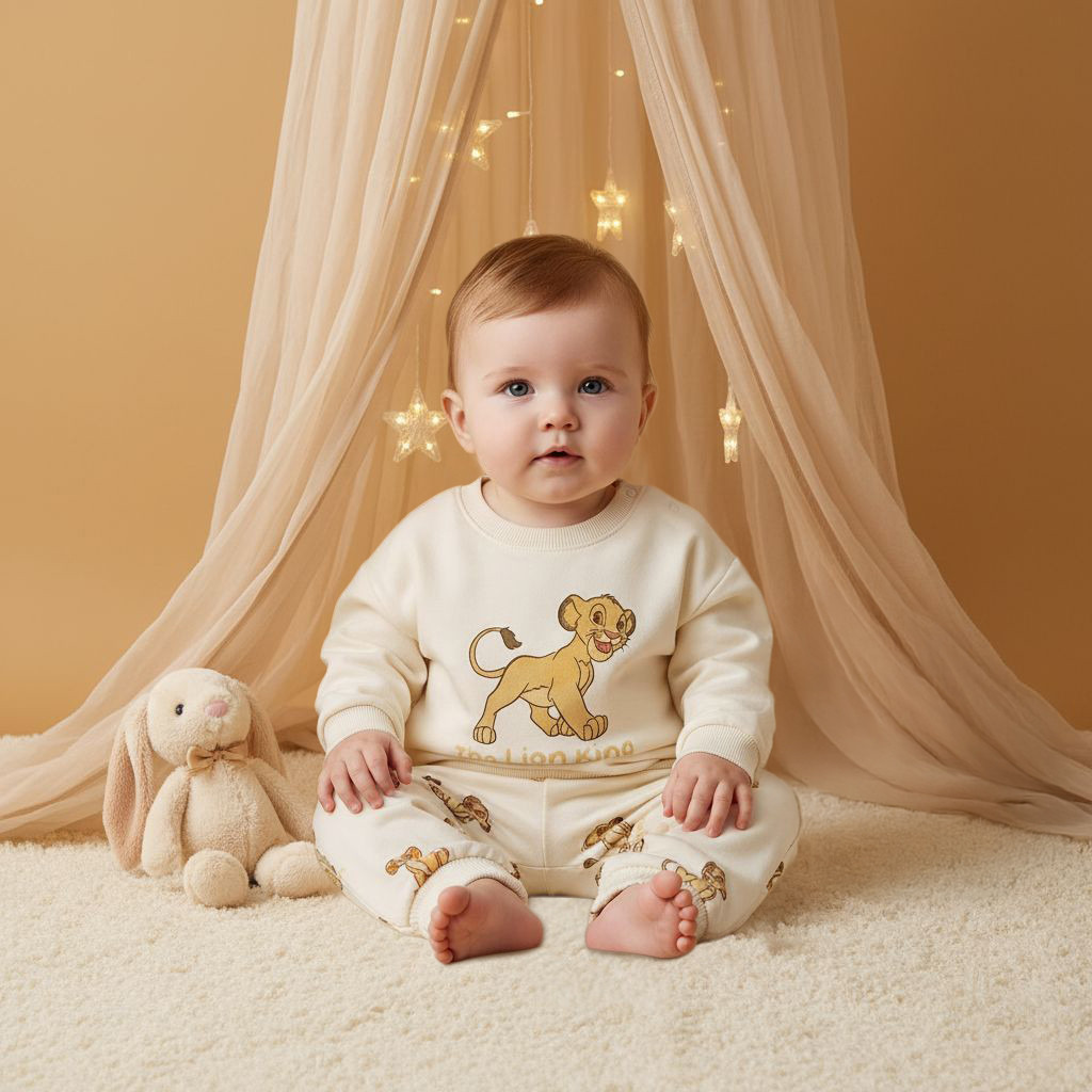 Disney Boys Sweatshirt and Joggers Set with Lion King Print - Cotton - Long Sleeves - Crew Neck-baby-boys-clothing-winterwear-setsandcoords-image-8