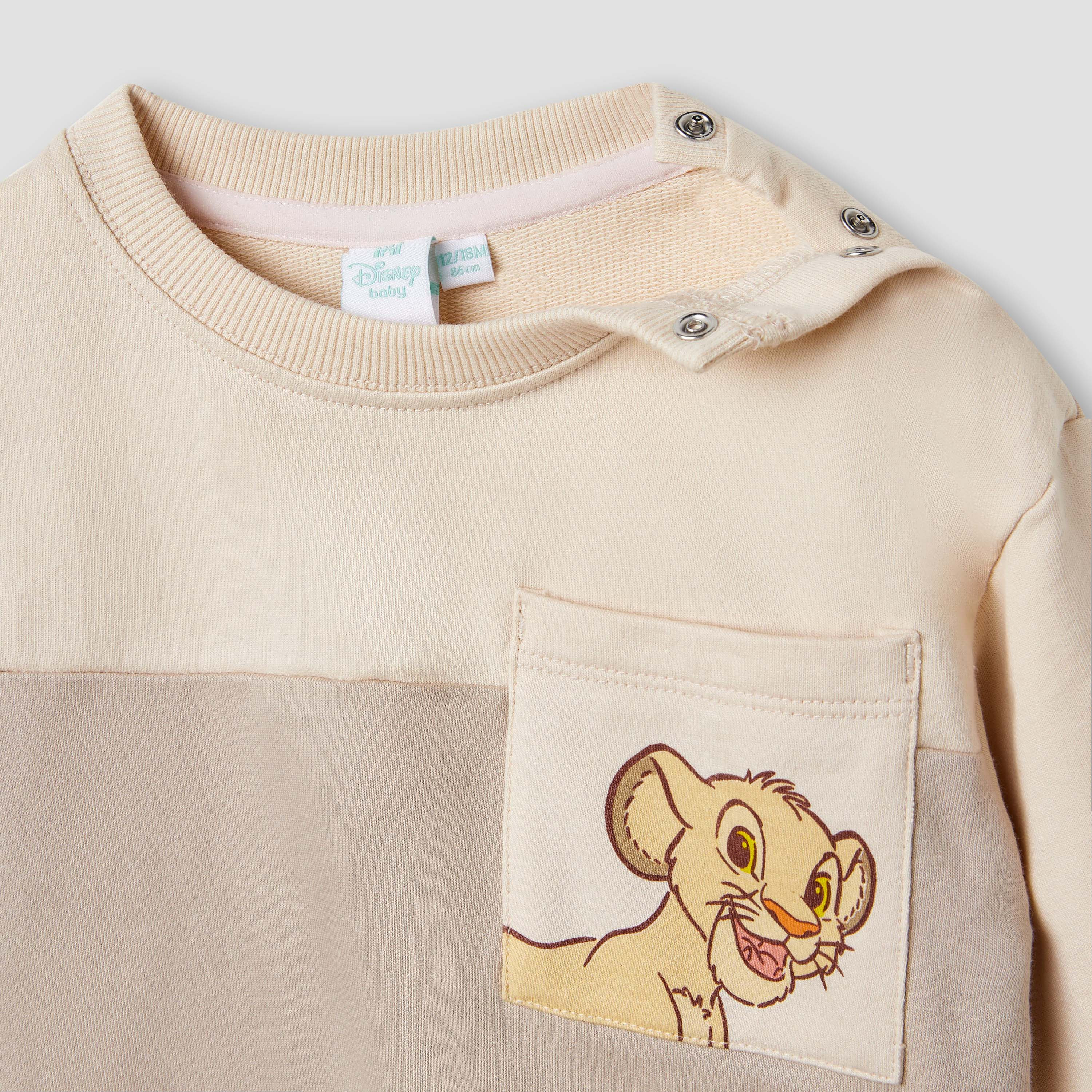 Disney Lion King Print Sweatshirt and Joggers Set-baby-boys-clothing-winterwear-setsandcoords-image-4
