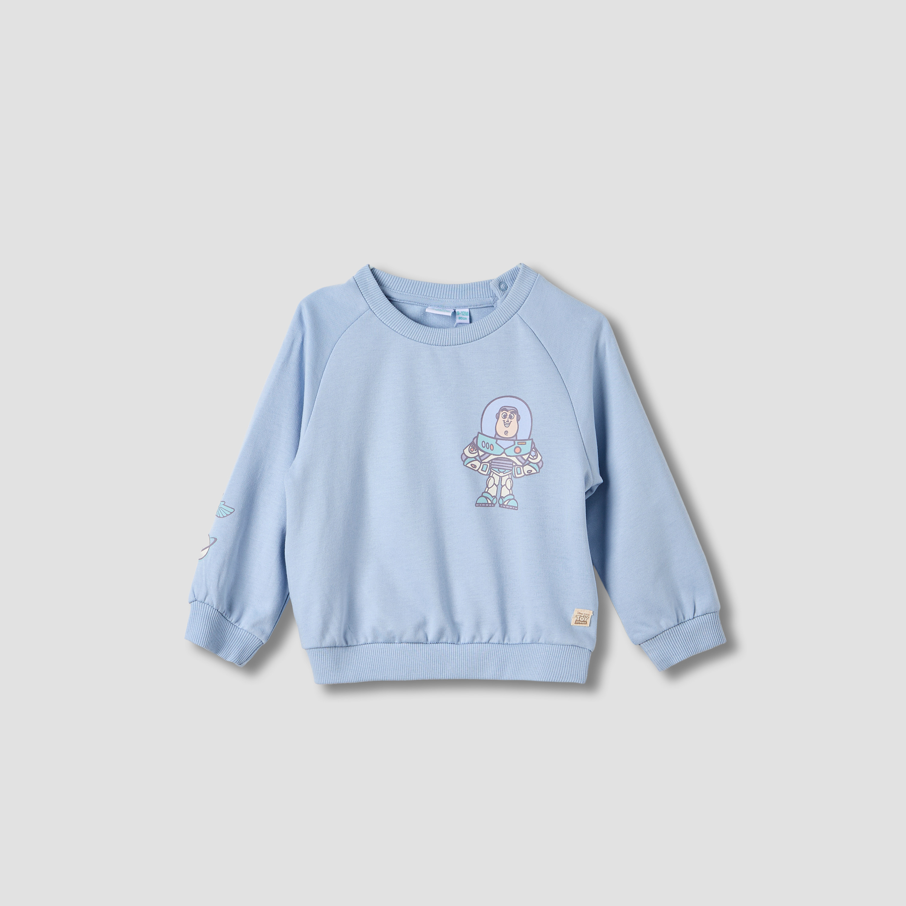 Buzz Lightyear Print Sweatshirt and Jogger Set-baby-boys-clothing-winterwear-setsandcoords-image-2