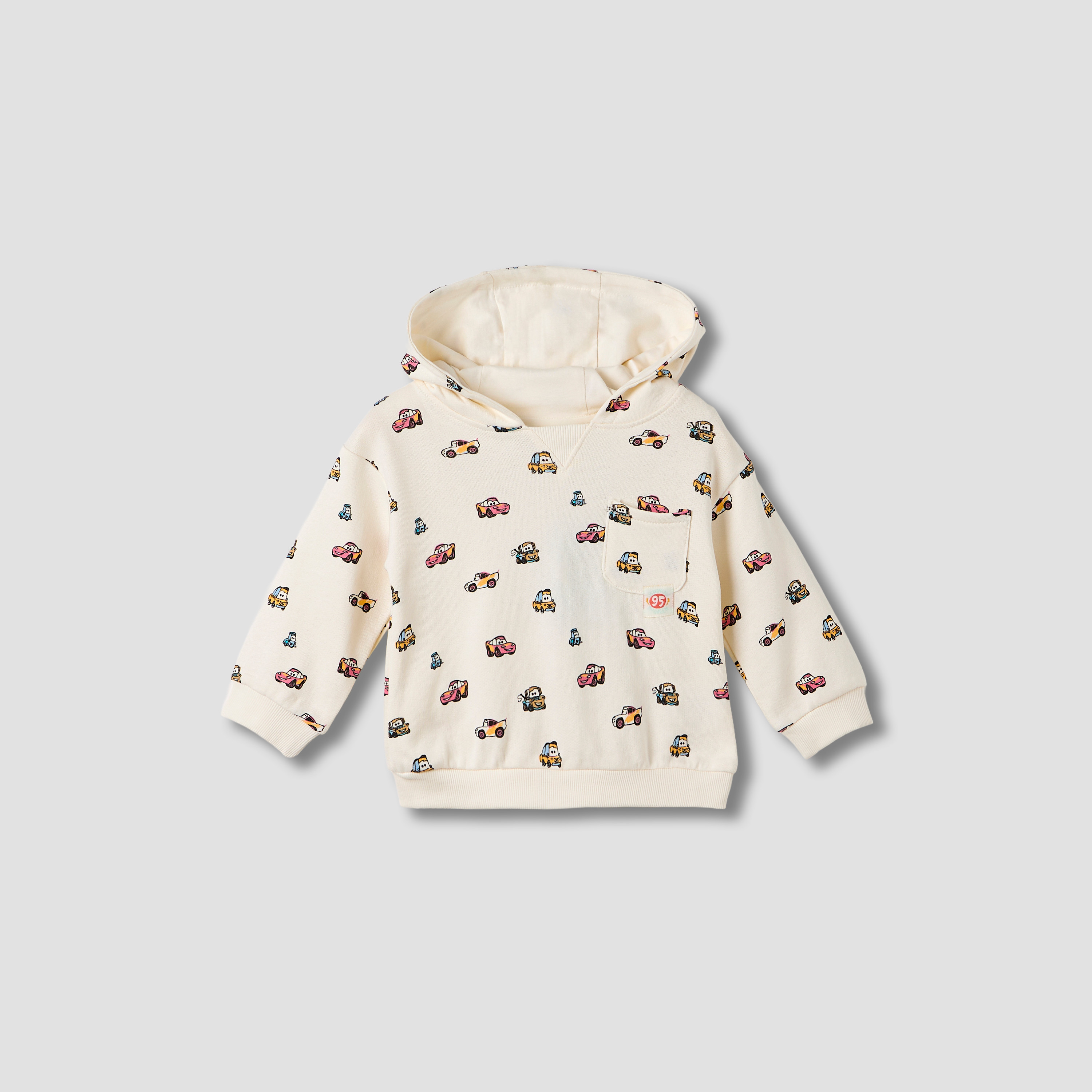 Disney Cars Print Hooded Sweatshirt and Jogger Set-baby-boys-clothing-setsandcoords-image-2