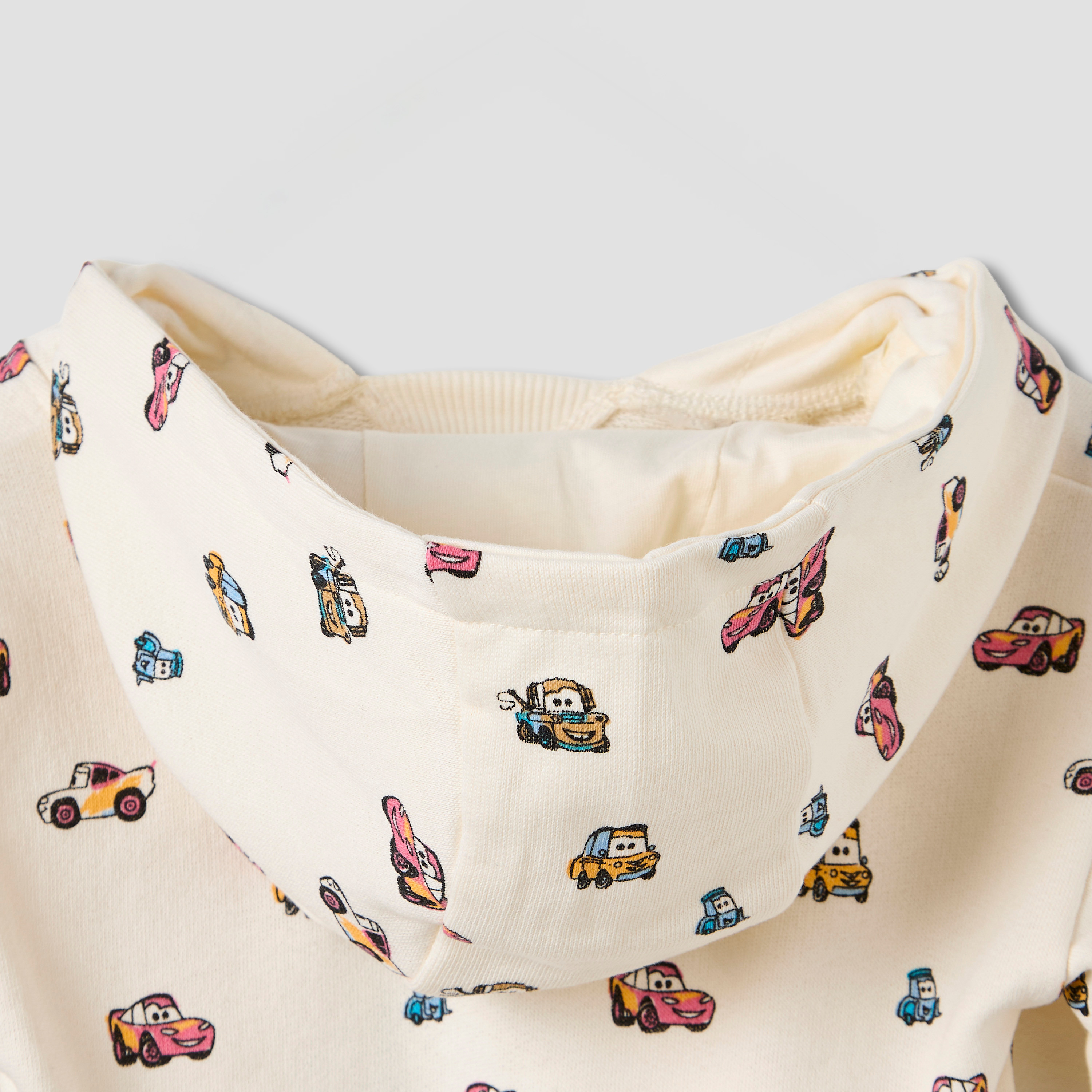 Disney Cars Print Hooded Sweatshirt and Jogger Set-baby-boys-clothing-setsandcoords-image-6