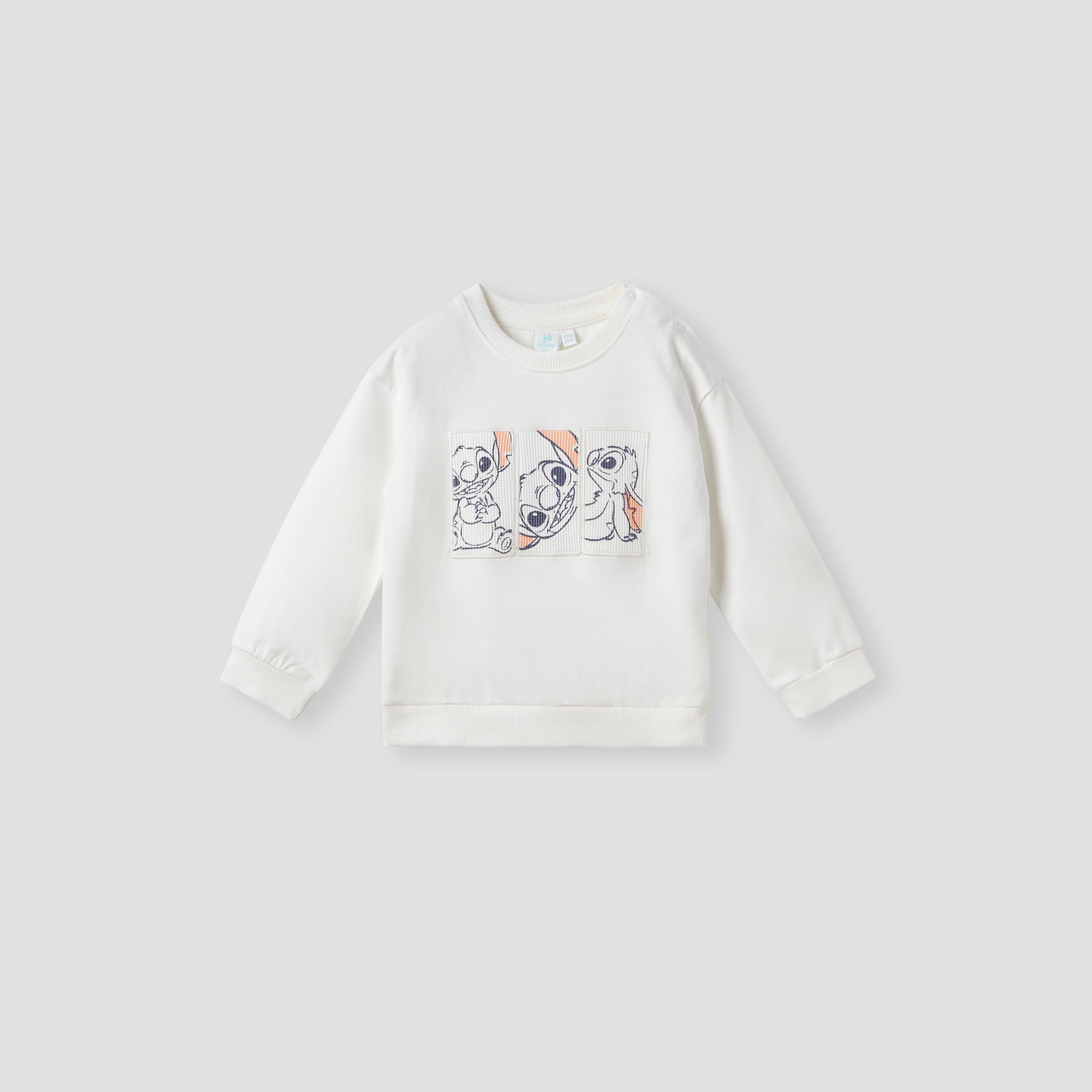 Disney Stitch Print Sweatshirt and Cargo Joggers Set-baby-boys-clothing-setsandcoords-image-2