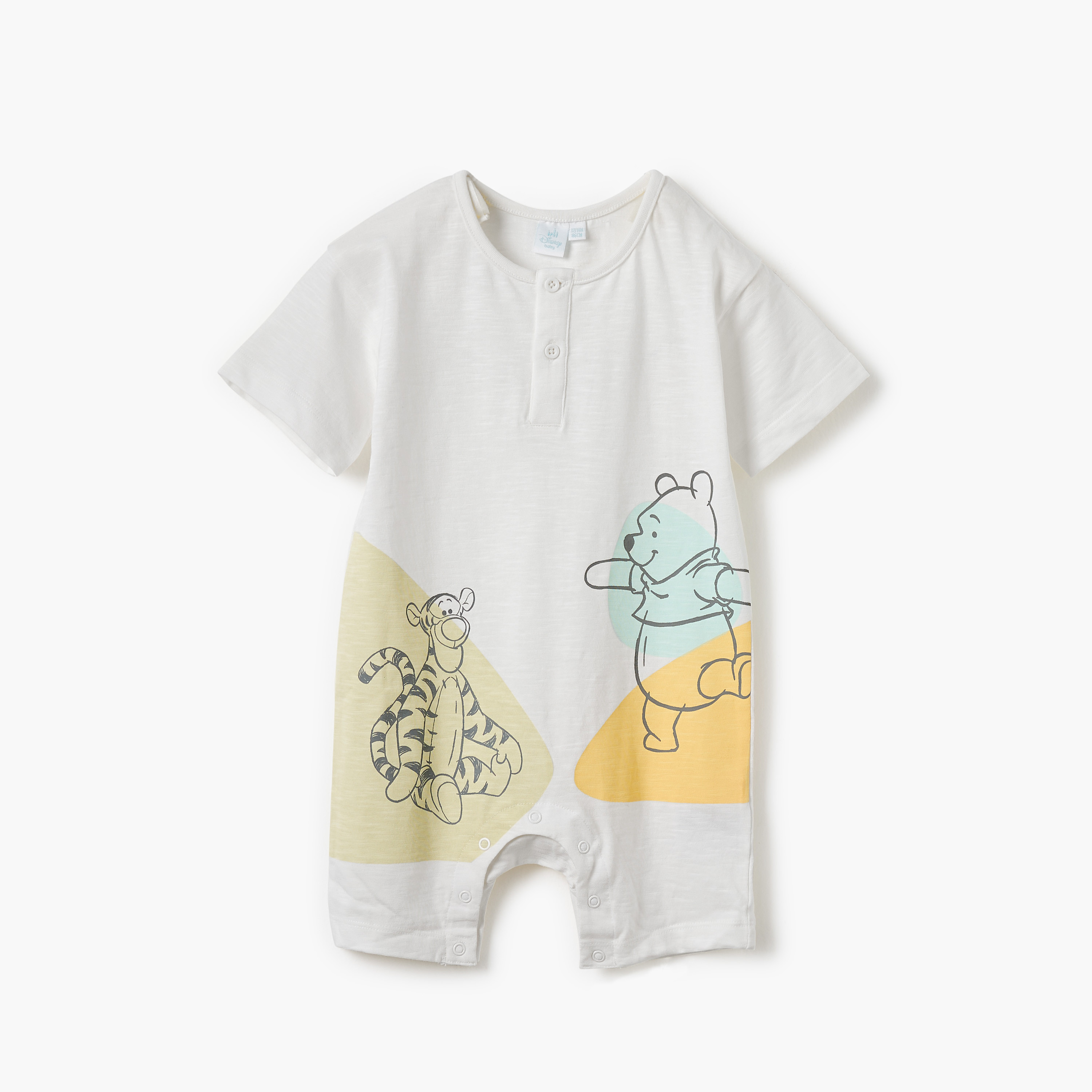 أفرولات بطبعات ويني ذا بوه وأزرار كبس من ديزني - طقم من قطعتين-baby-boys-clothing-rompers-image-2