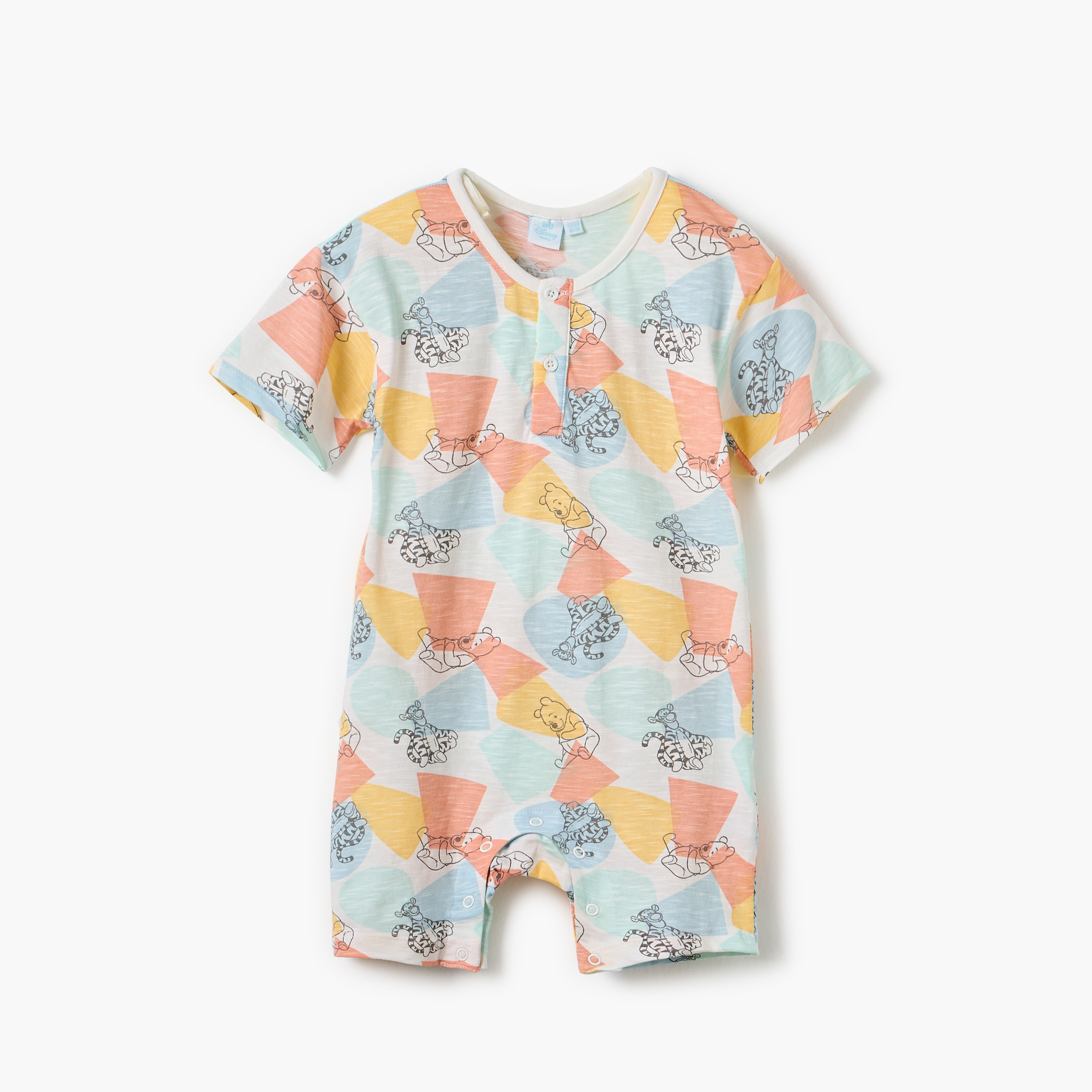 أفرولات بطبعات ويني ذا بوه وأزرار كبس من ديزني - طقم من قطعتين-baby-boys-clothing-rompers-image-3