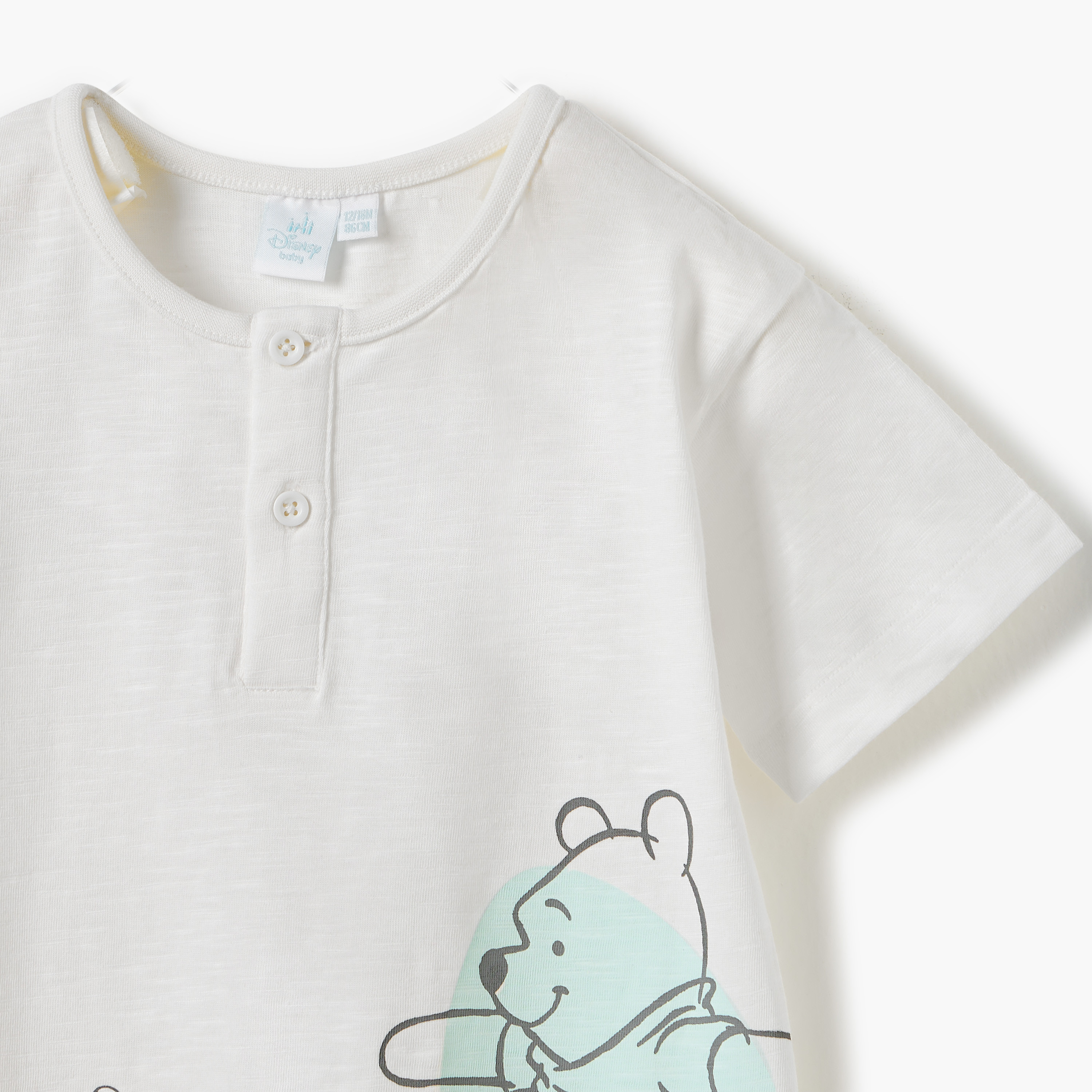 أفرولات بطبعات ويني ذا بوه وأزرار كبس من ديزني - طقم من قطعتين-baby-boys-clothing-rompers-image-4