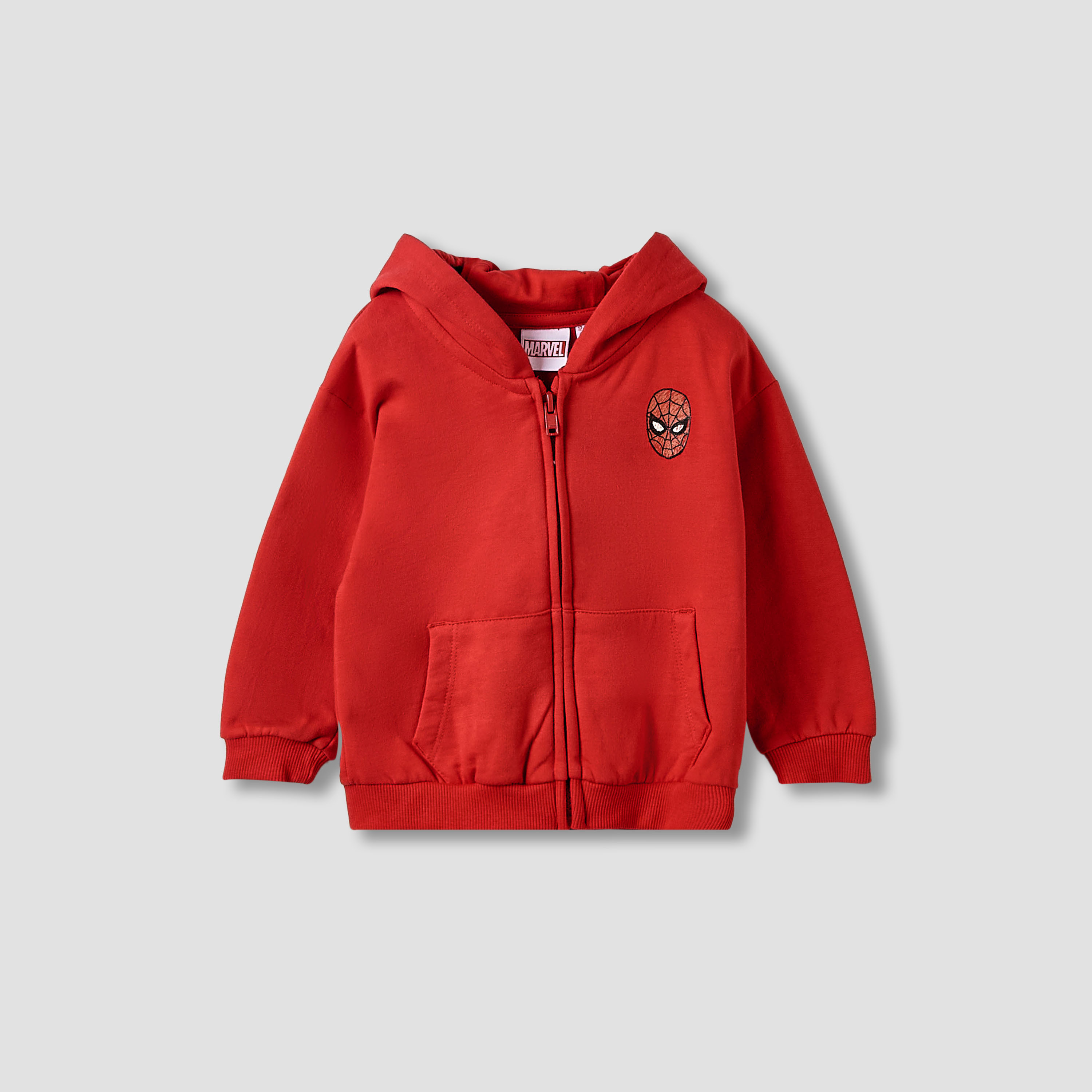 Boys Hoodie and Joggers Set with Avengers Print - Cotton - Long Sleeves - Hooded-baby-boys-clothing-winterwear-setsandcoords-image-2