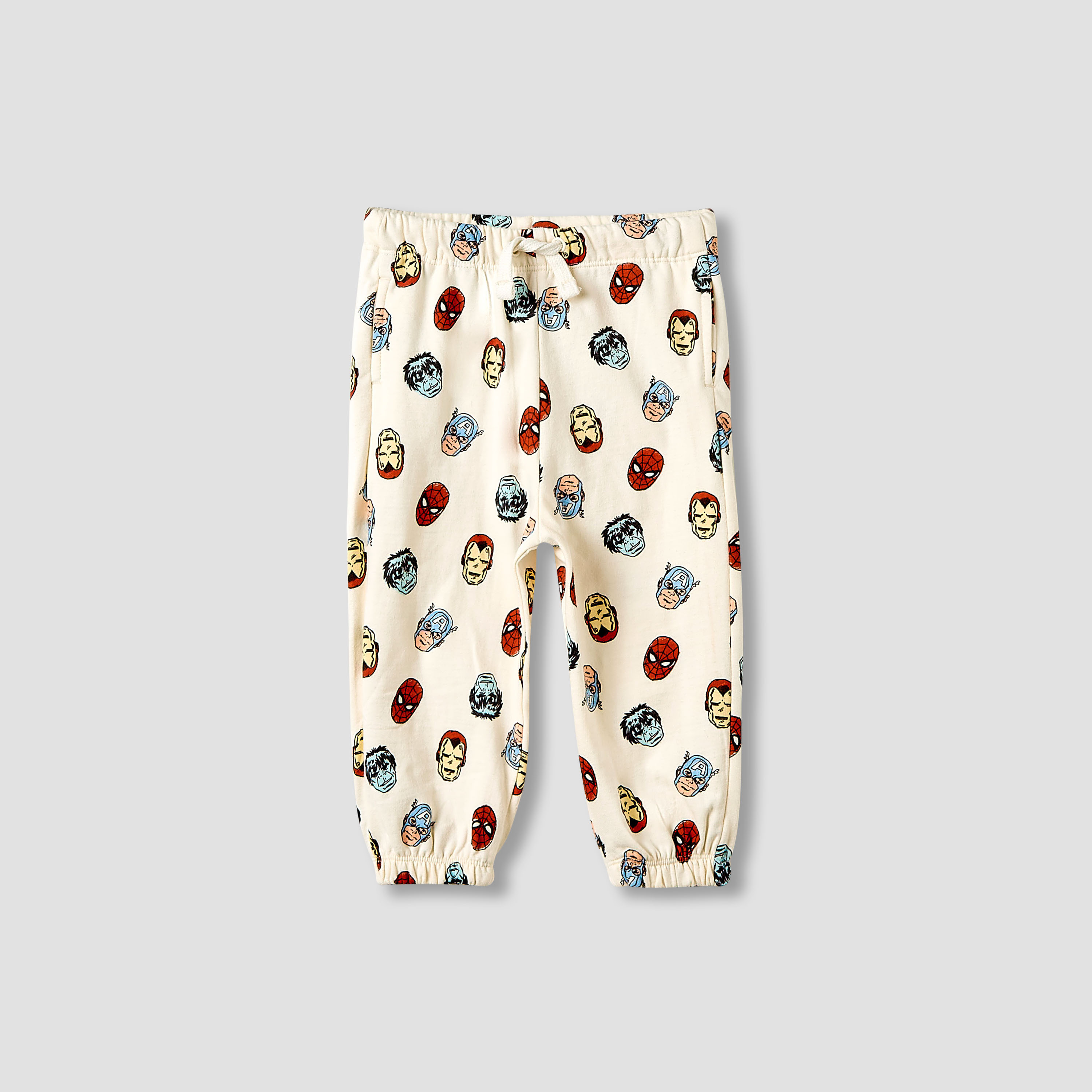 Boys Hoodie and Joggers Set with Avengers Print - Cotton - Long Sleeves - Hooded-baby-boys-clothing-winterwear-setsandcoords-image-3