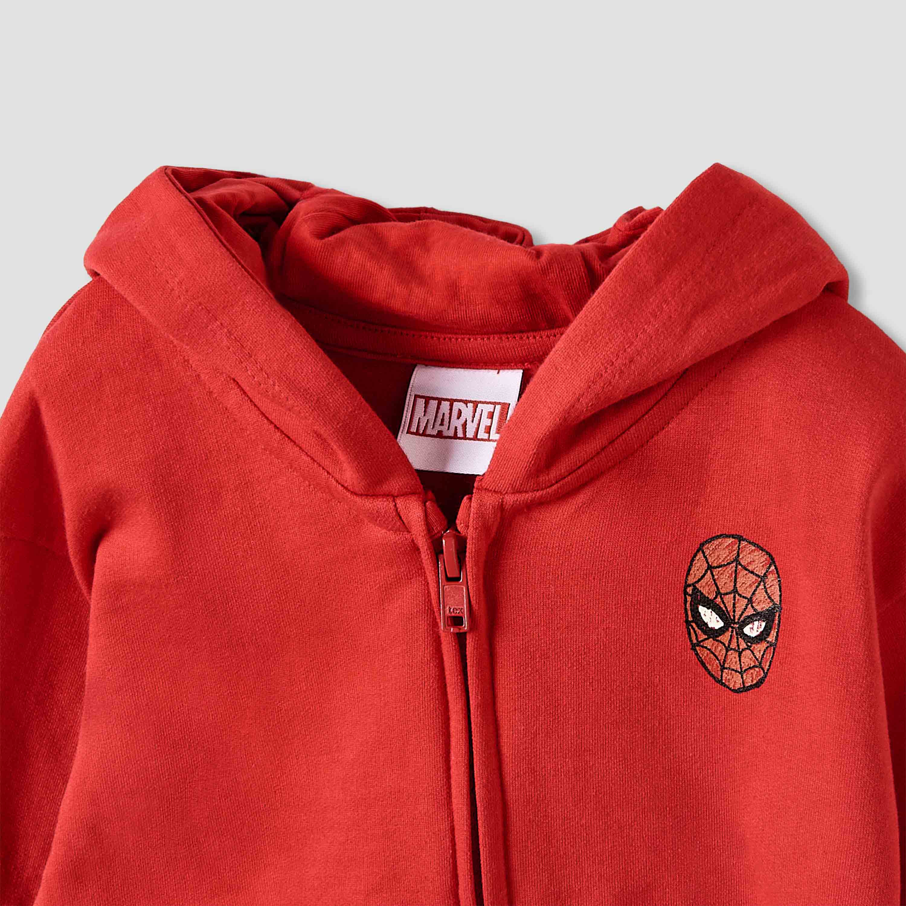 Boys Hoodie and Joggers Set with Avengers Print - Cotton - Long Sleeves - Hooded-baby-boys-clothing-winterwear-setsandcoords-image-4