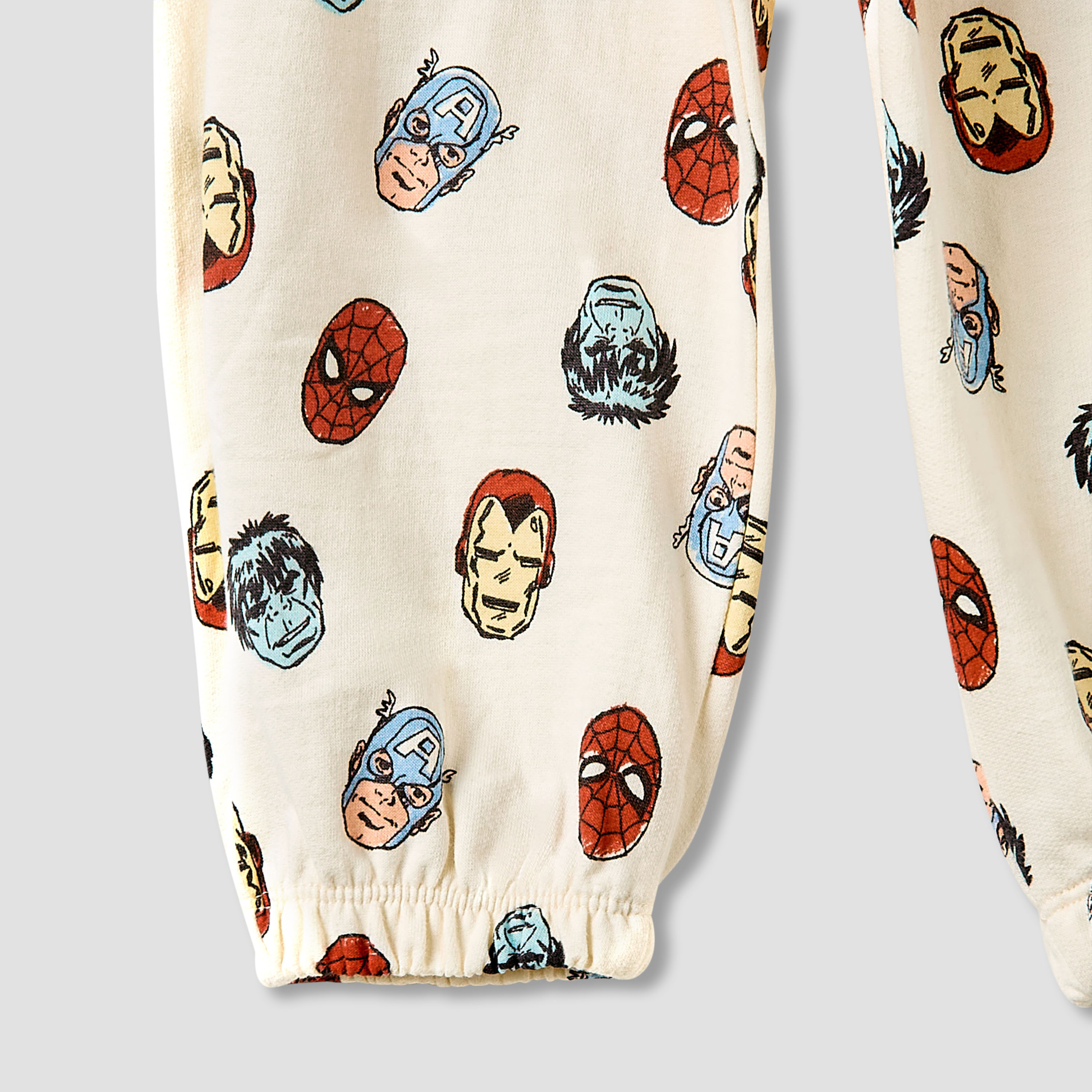 Boys Hoodie and Joggers Set with Avengers Print - Cotton - Long Sleeves - Hooded-baby-boys-clothing-winterwear-setsandcoords-image-8