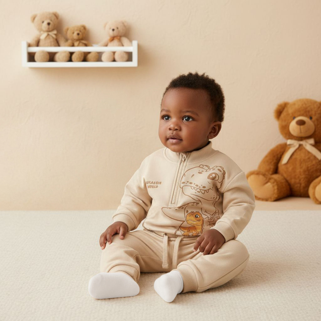 Dinosaur Print Sweatshirt and Joggers Set-baby-boys-clothing-setsandcoords-image-9