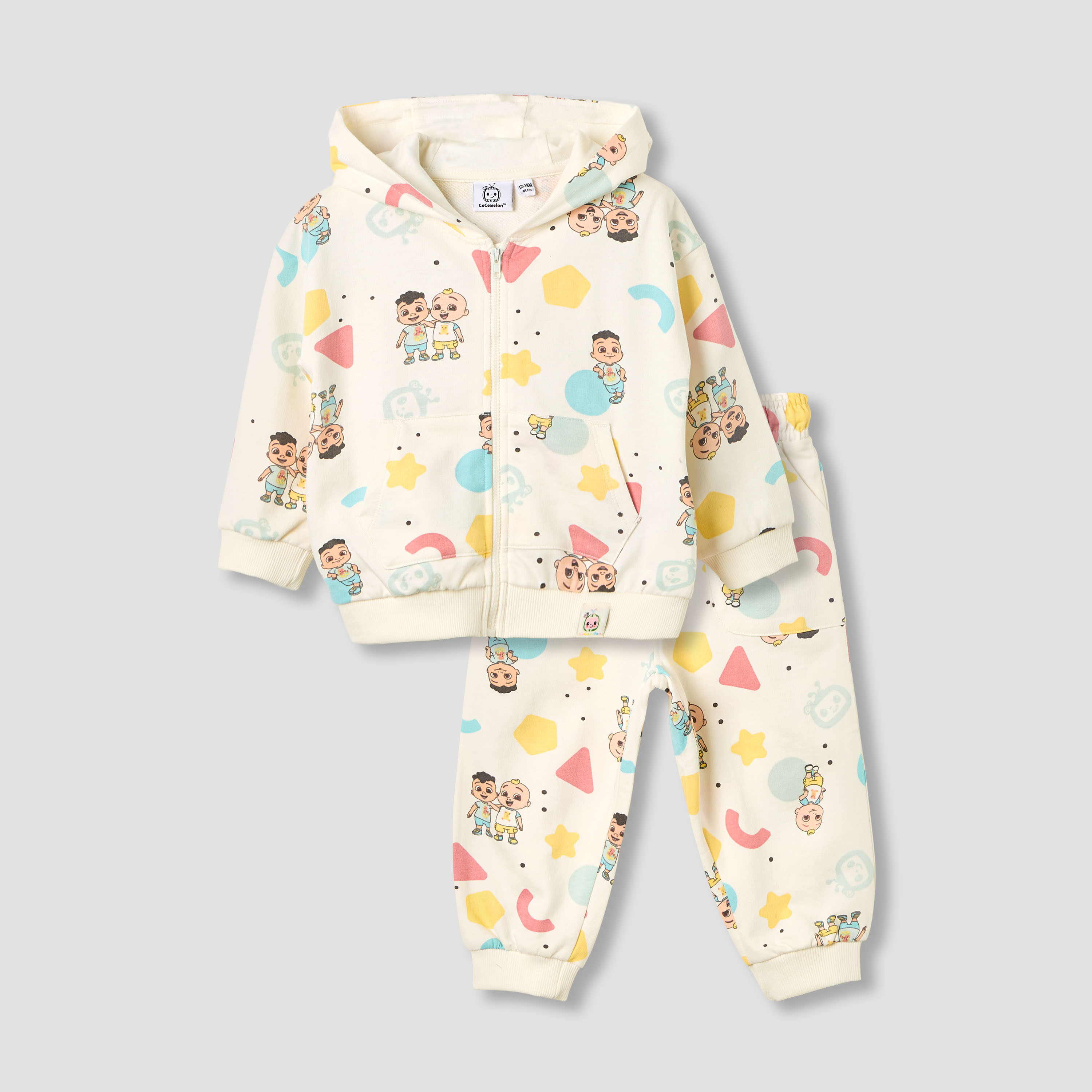 MoonBug Boys Hoodie and Joggers Set with Print - Cotton - Long Sleeves - Hooded Neck-baby-boys-clothing-winterwear-setsandcoords-image-1