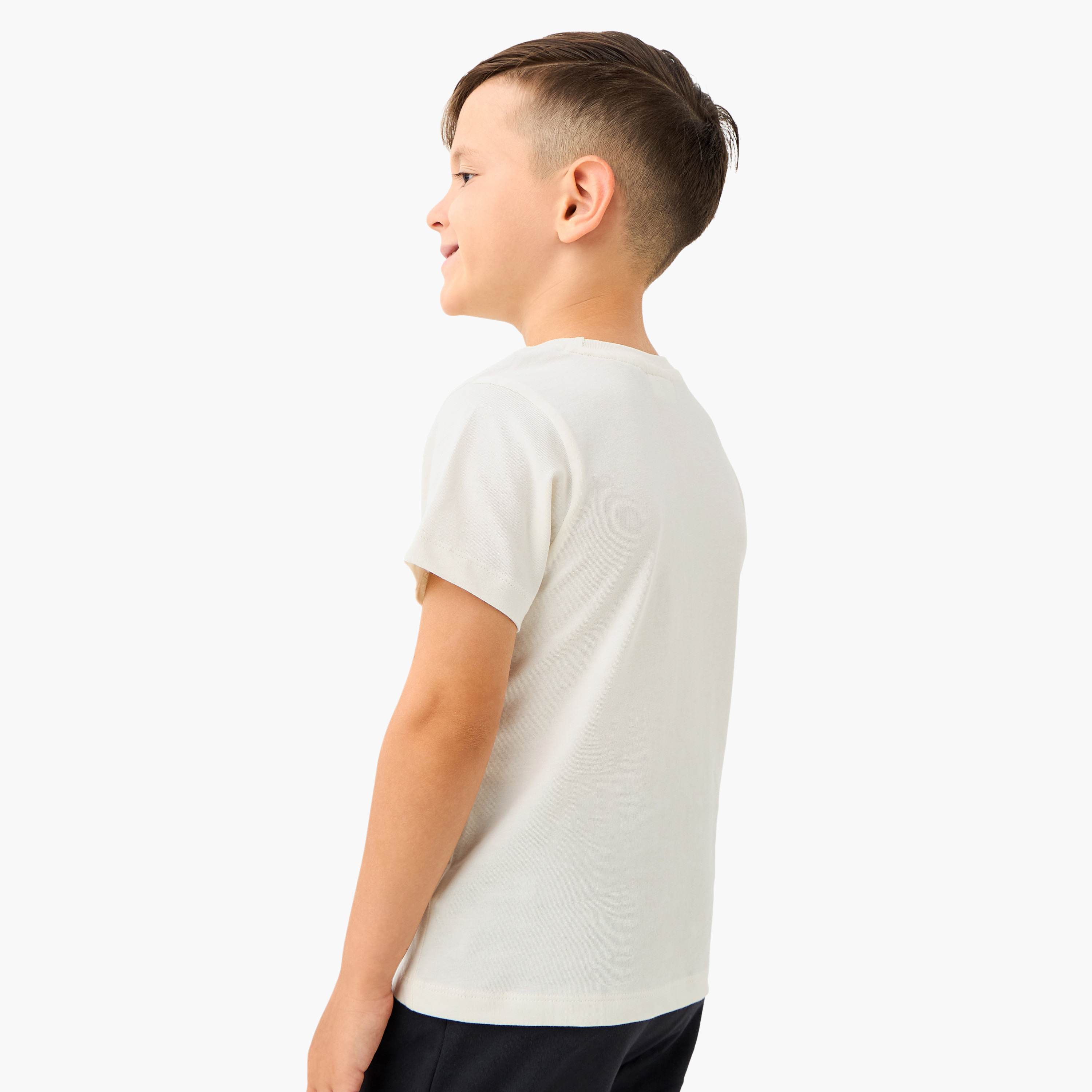 Juniors Dino Print T-shirt with Short Sleeves-boys-clothing-tshirtsandpolos-image-3