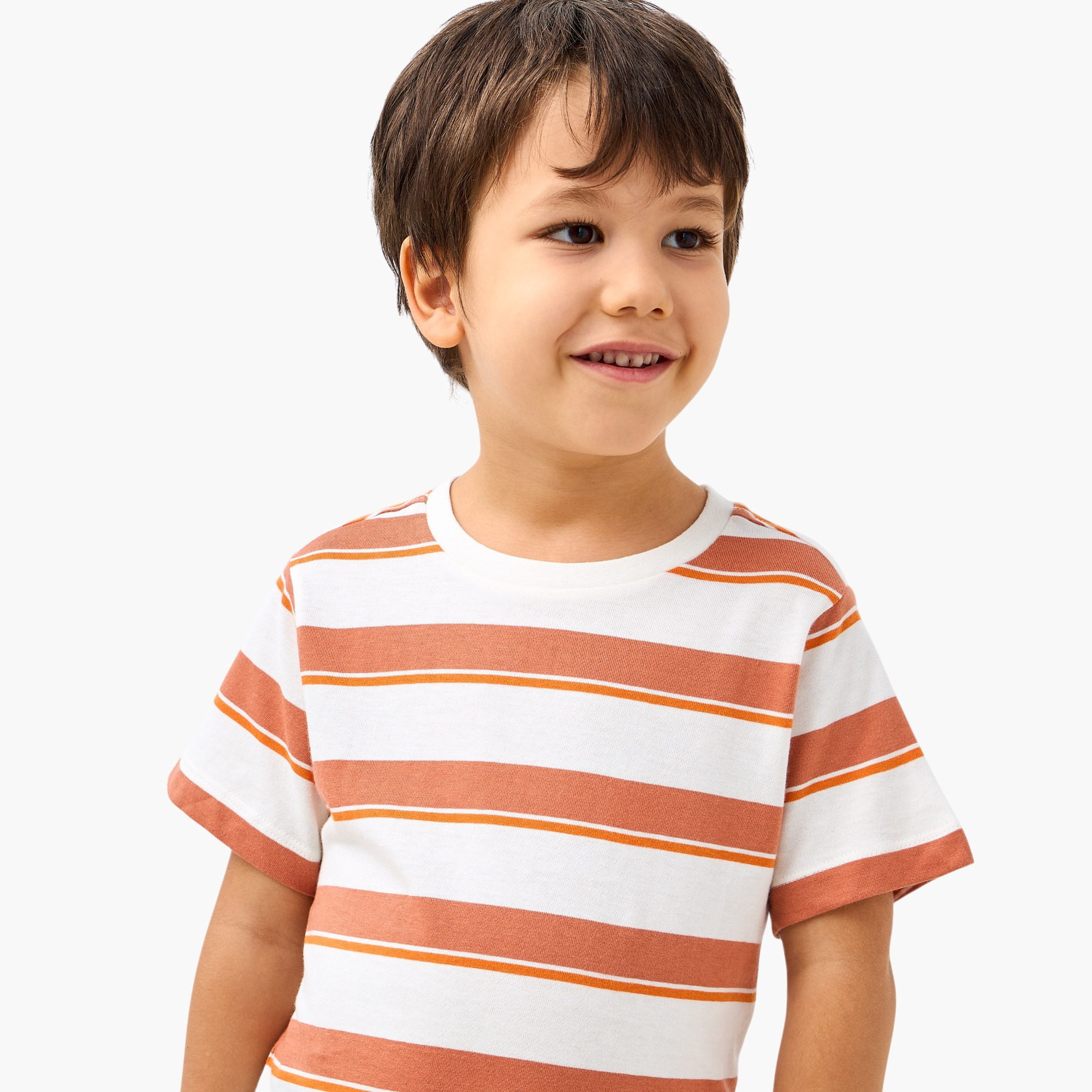 Juniors Striped T-shirt with Crew Neck and Short Sleeves-boys-clothing-tshirtsandpolos-image-4